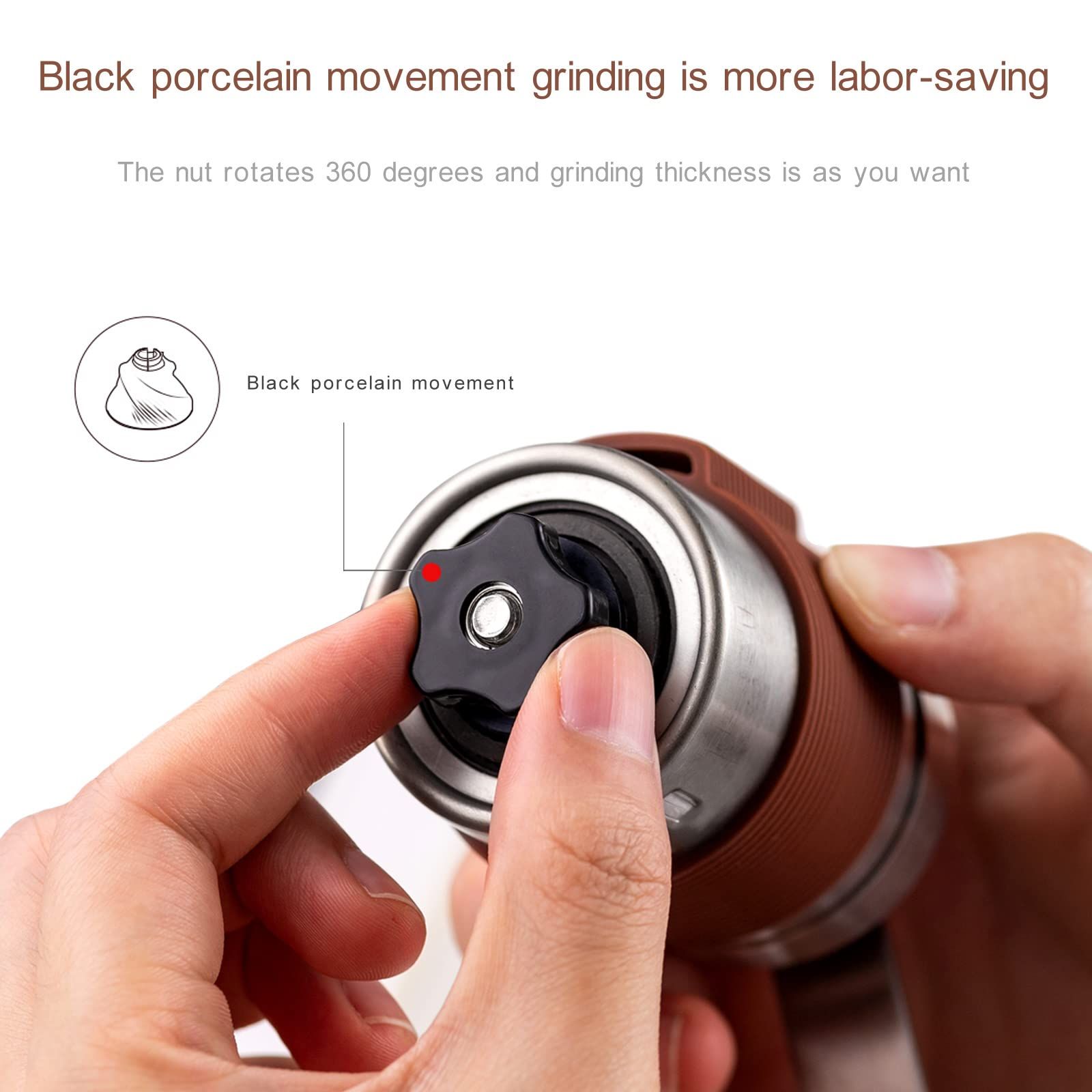 Manual Coffee Grinder, Hand Coffee Grinder, Bean Grinder, Portable Mini Coffee view 4