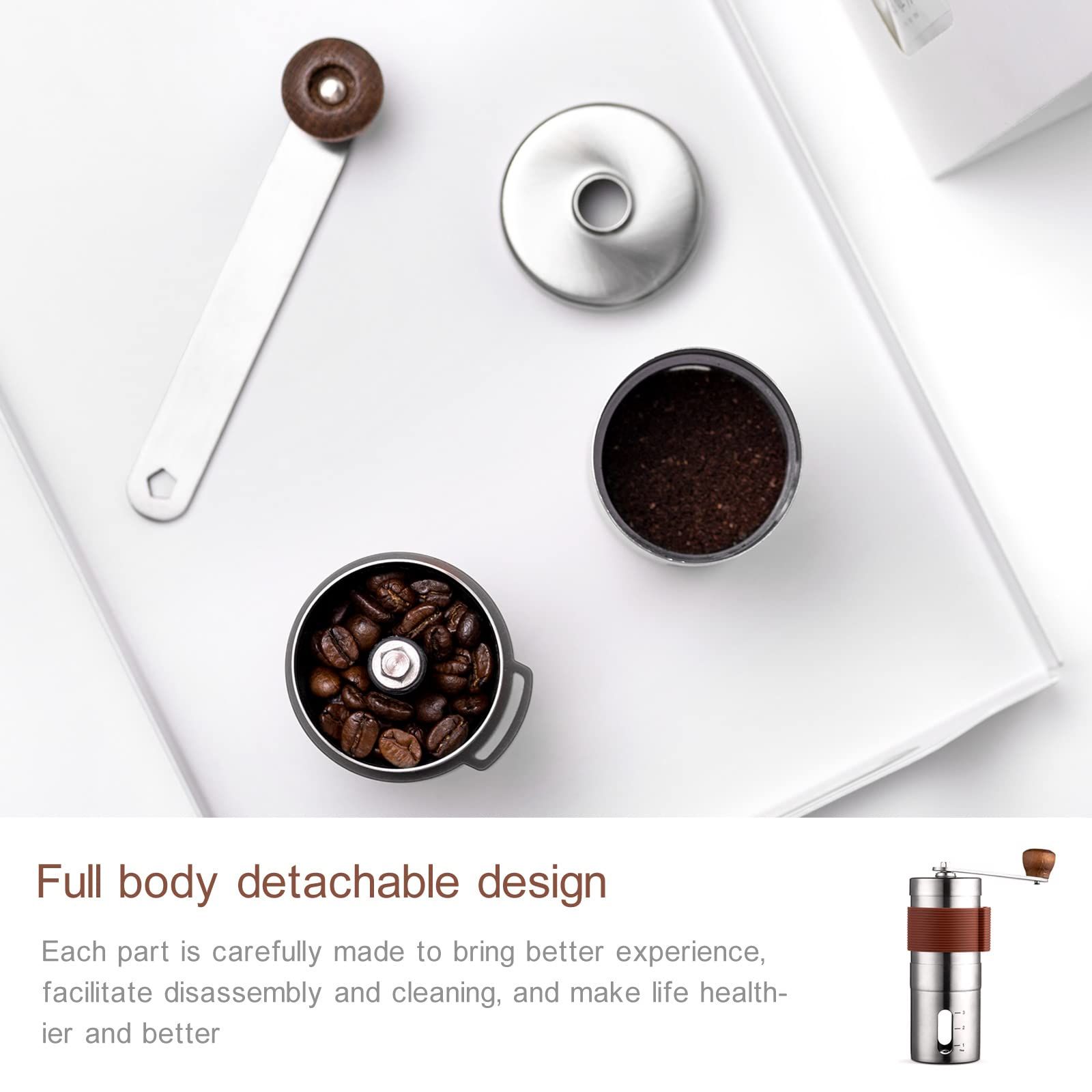 Manual Coffee Grinder, Hand Coffee Grinder, Bean Grinder, Portable Mini Coffee view 5