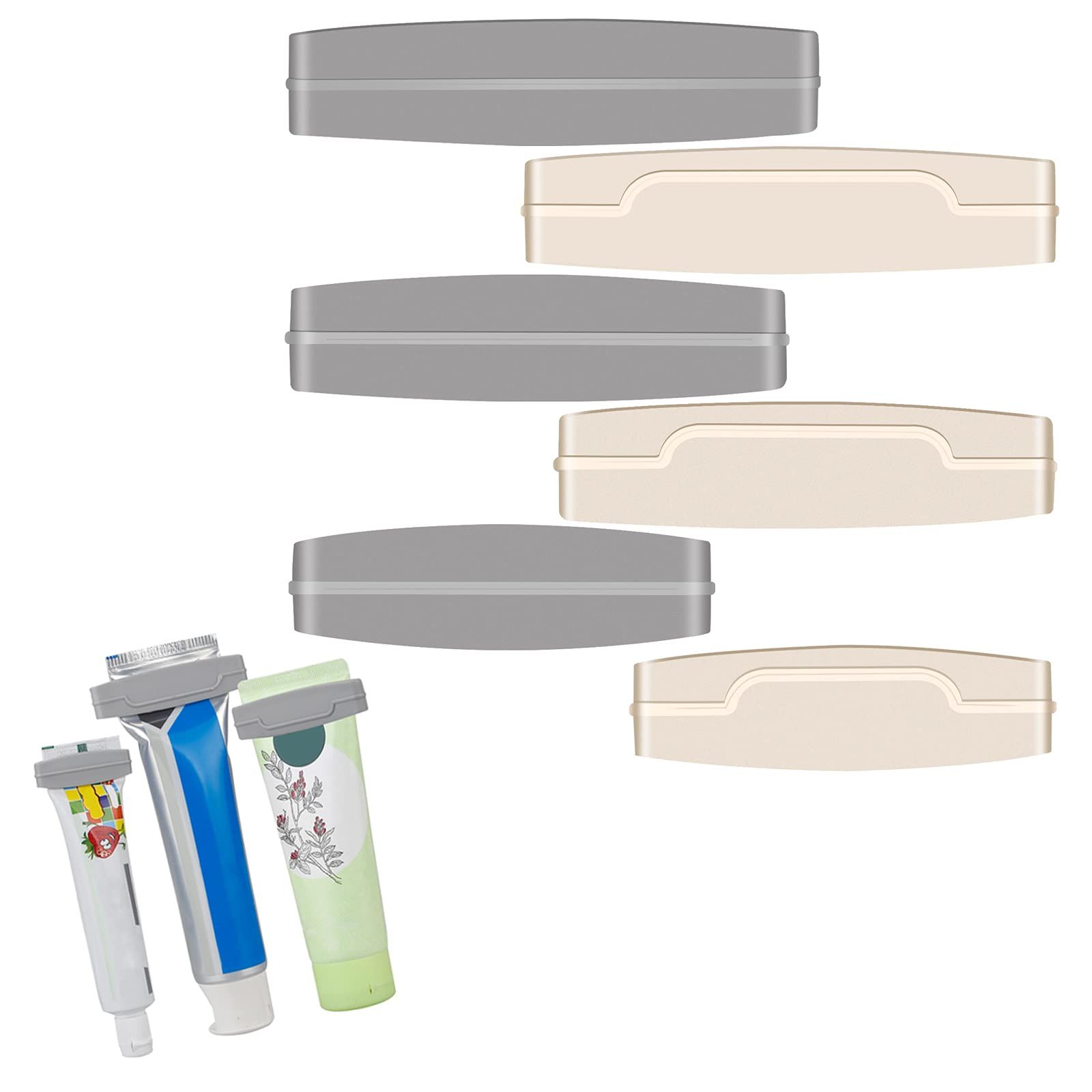 6pcs Toothpaste Tube Squeezer Dispenser 3 Sizes Plastic Rolling Toothpaste