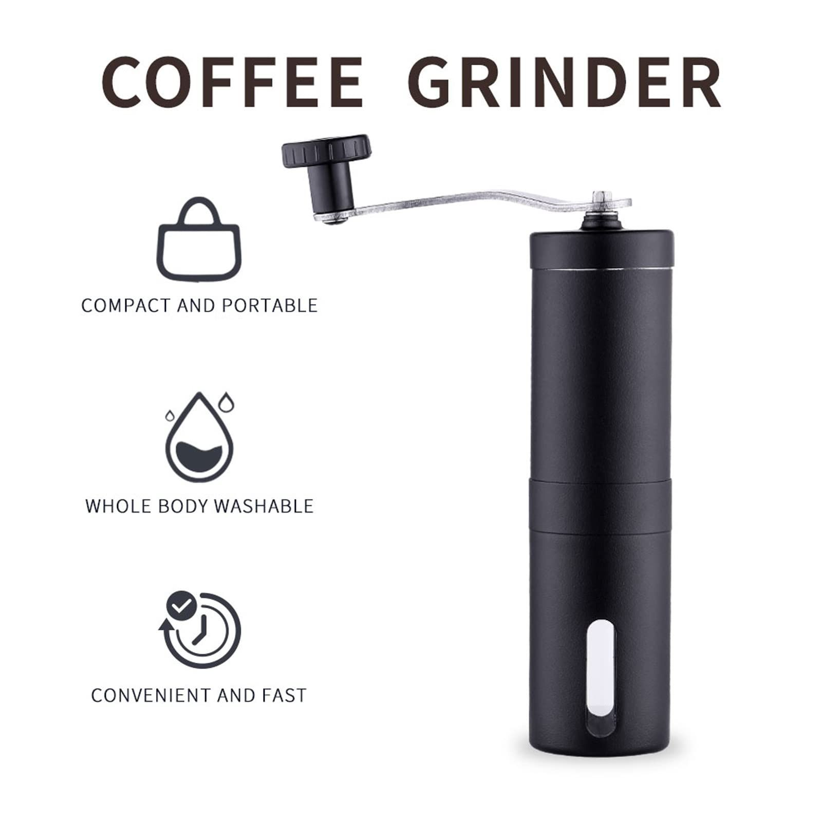 Manual Coffee Grinder, Manual Coffee Maker, Hand Coffee Grinder, Portable view 2