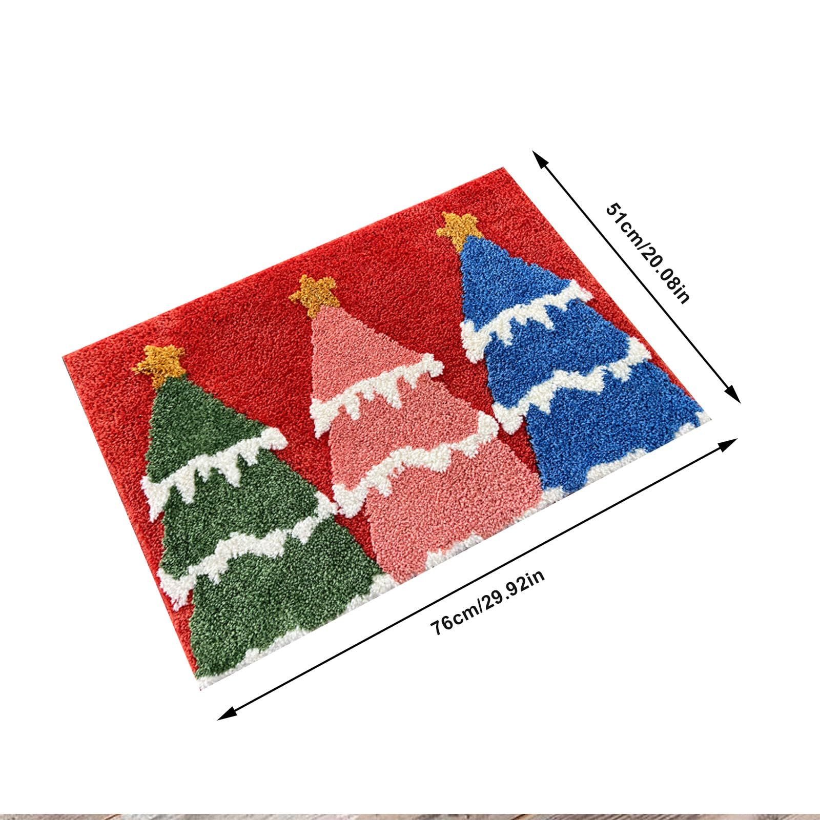 Christmas Bath Mat Cute Bath Rug Super Soft Christmas Bath Rug Absorbent view 2