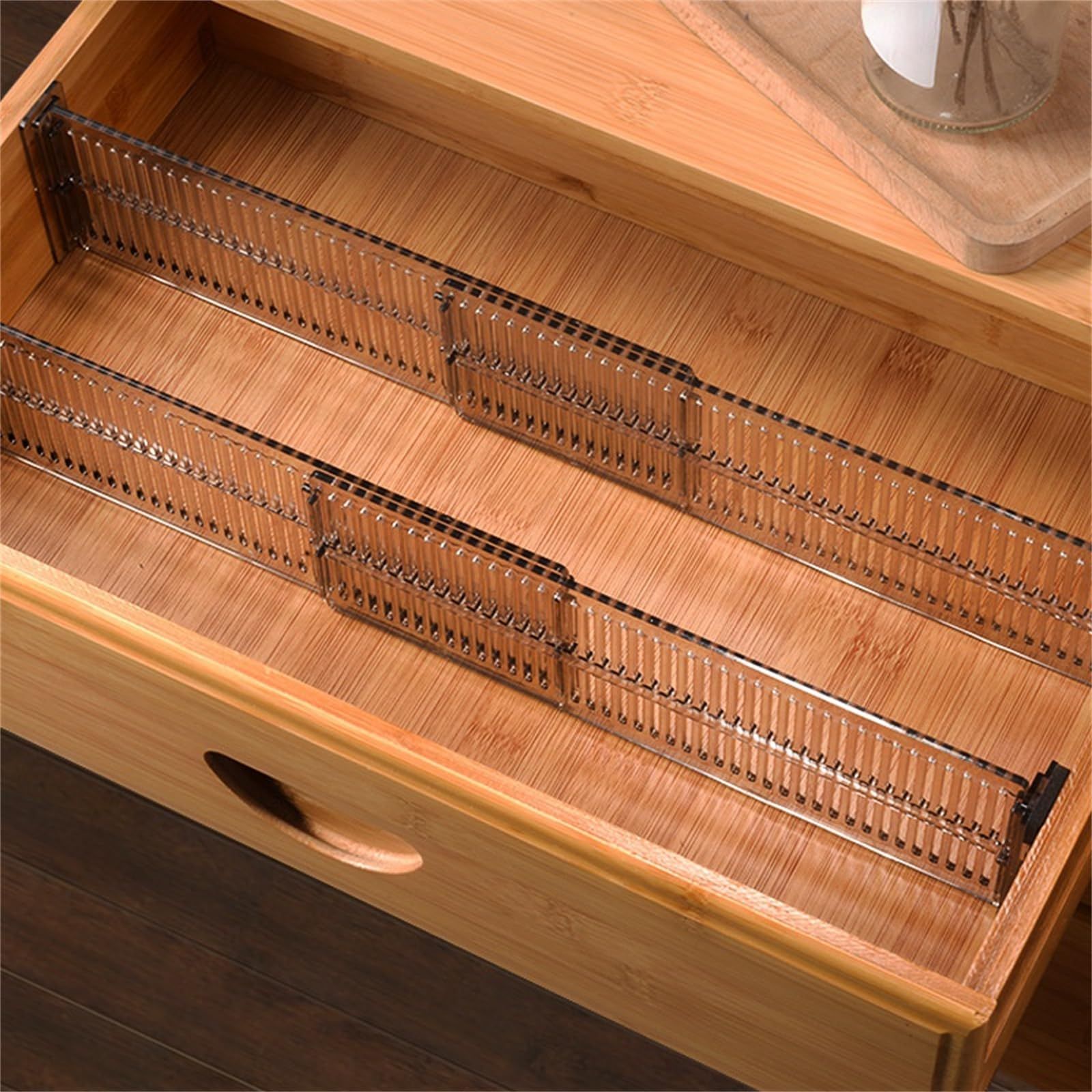 Adjustable Clapboard Drawer Divider ，2pcs Partition DIY Durable Storage
