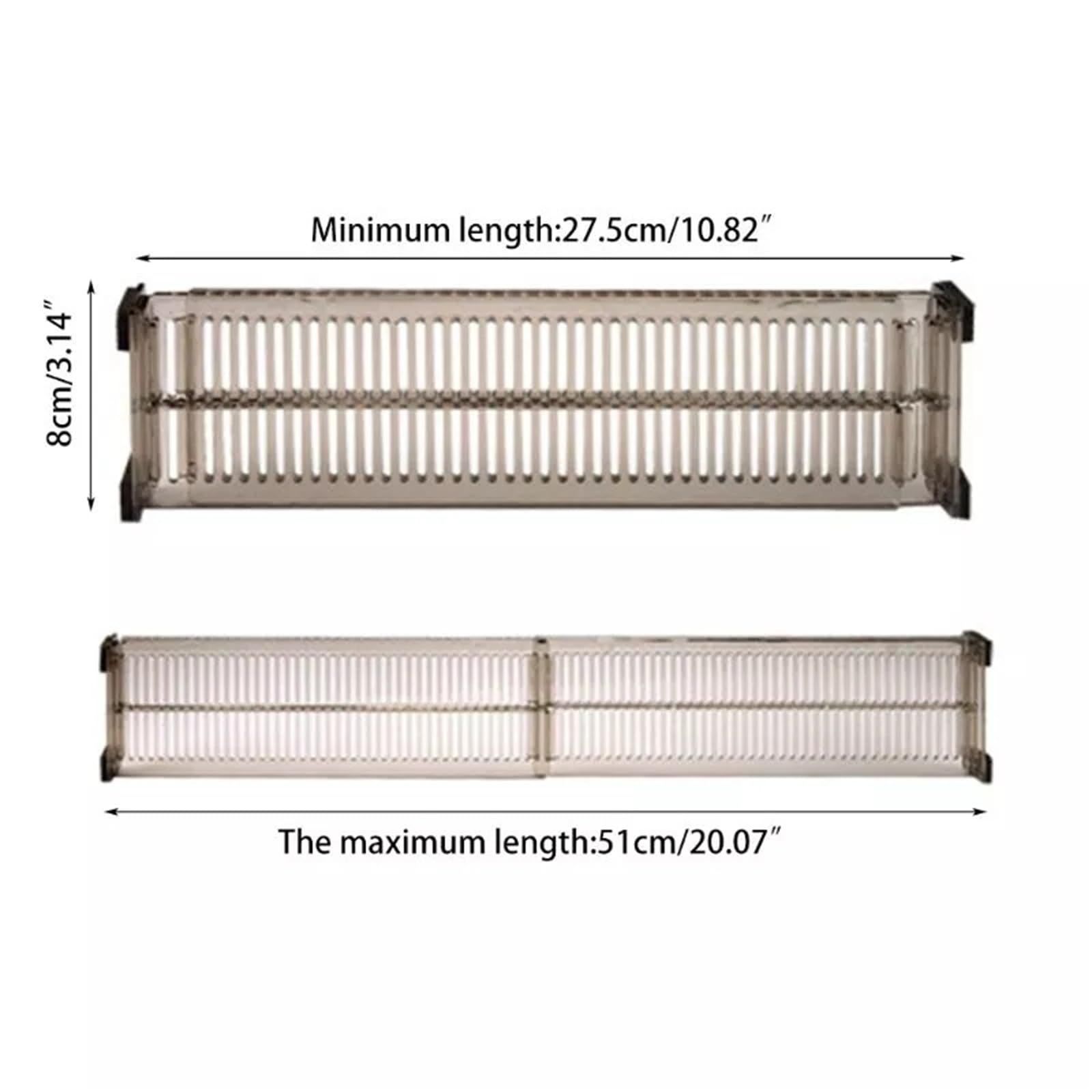 Adjustable Clapboard Drawer Divider ，2pcs Partition DIY Durable Storage view 5