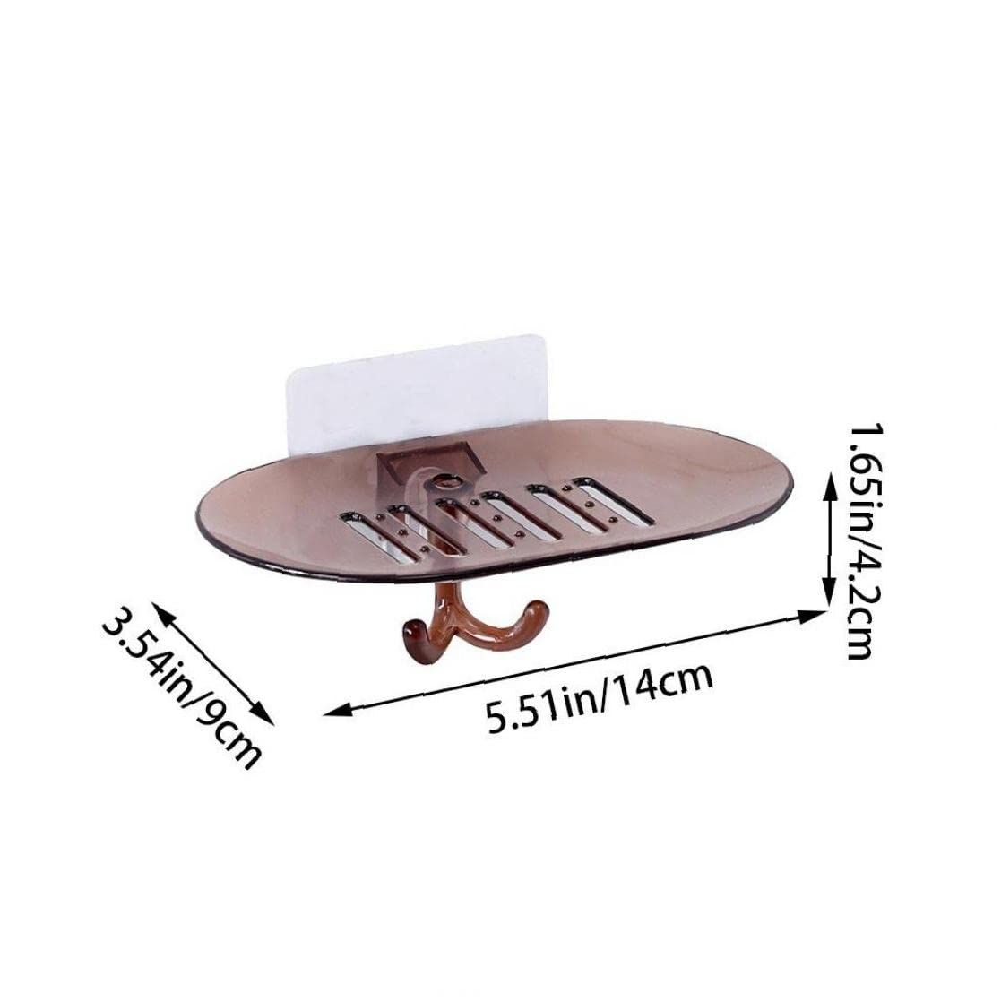 Bathroom Soap Holder Tray 2pcs No Drilling Shower Soap Box Kitchen Soap view 3