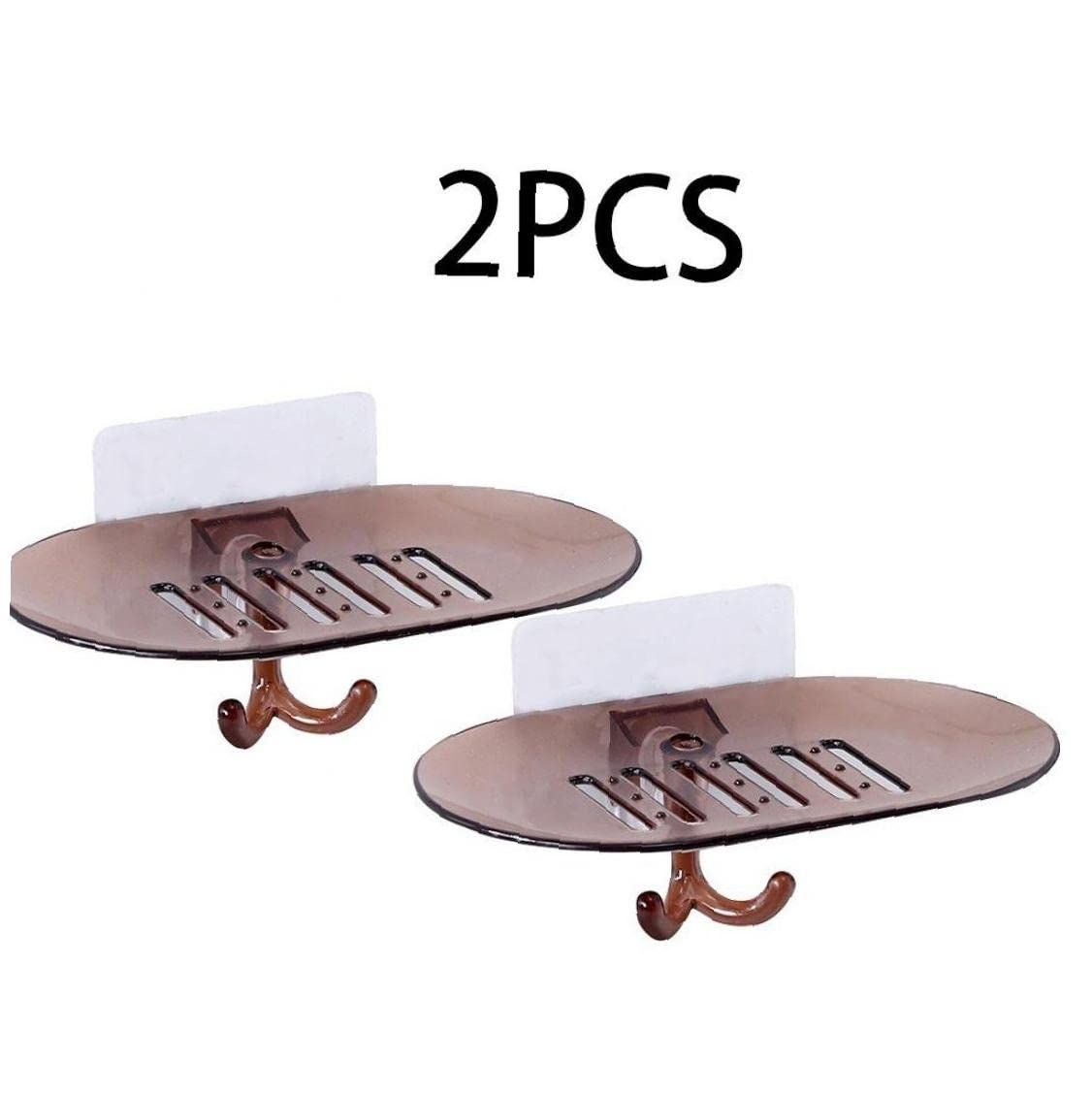 Bathroom Soap Holder Tray 2pcs No Drilling Shower Soap Box Kitchen Soap view 5