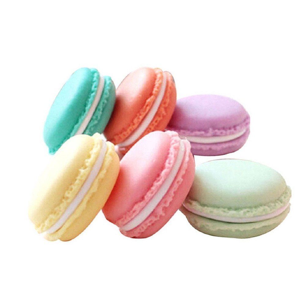 6 PCS Colorful Mini Macaron Shape Storage Box Candy Jewelry Organizer Pill