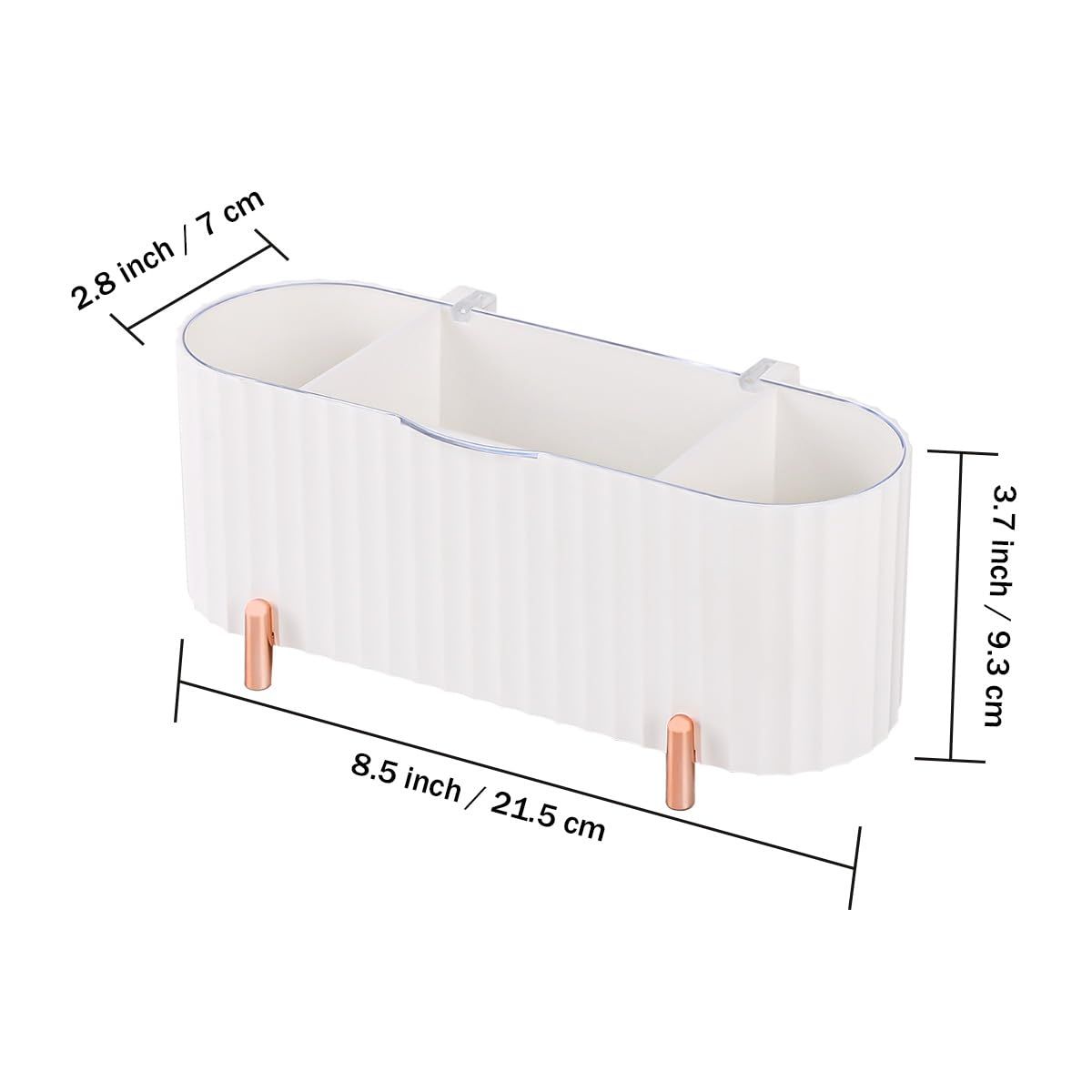 3 Grids Separate Cotton Swabs Dispenser view 5