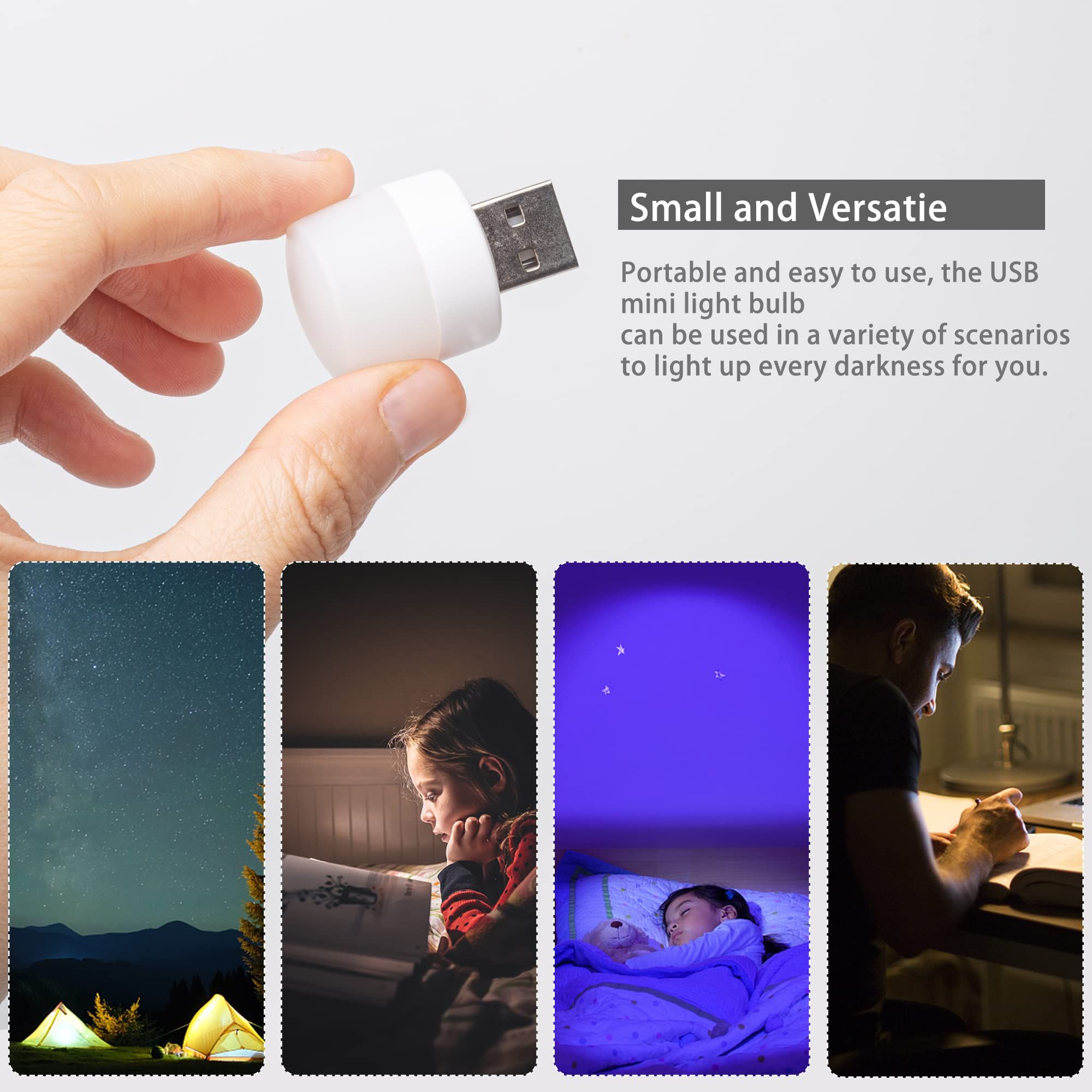 USB LED Light, Energy-Saving Light, Compact LED Bulb, Portable Lighting view 5