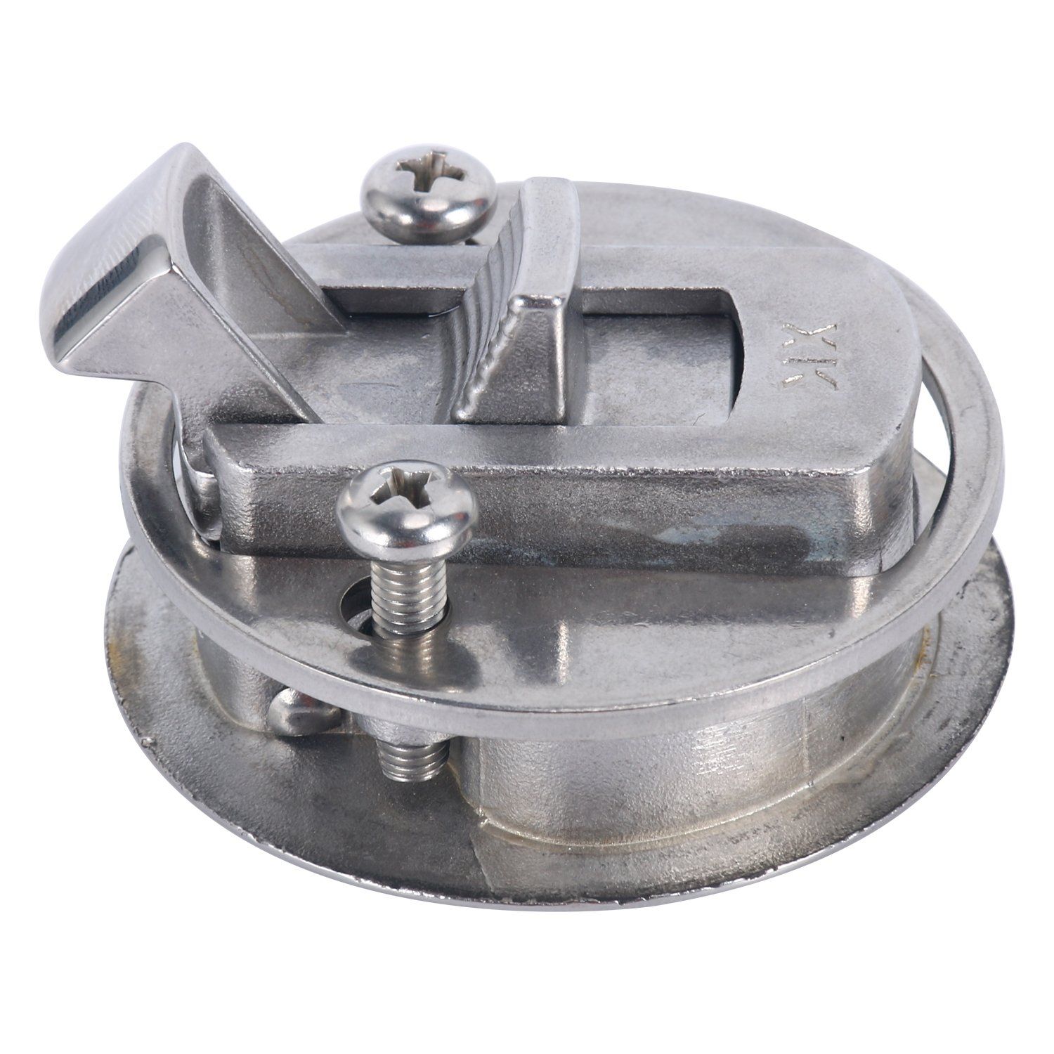 Made 2" Flush Pull Slam Latch Stainless Steel Round Pull Latch for RV Boat view 5
