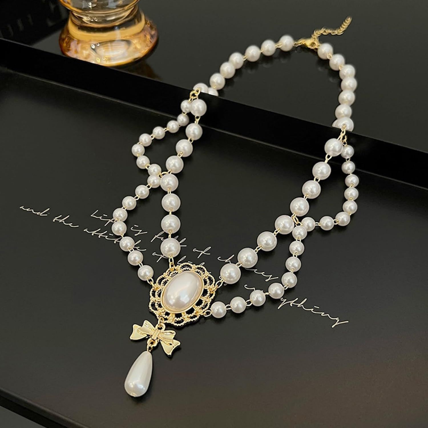 Pearl Necklaces for Women Chunky Pearl Necklaces Big Pearl Necklaces — image 1