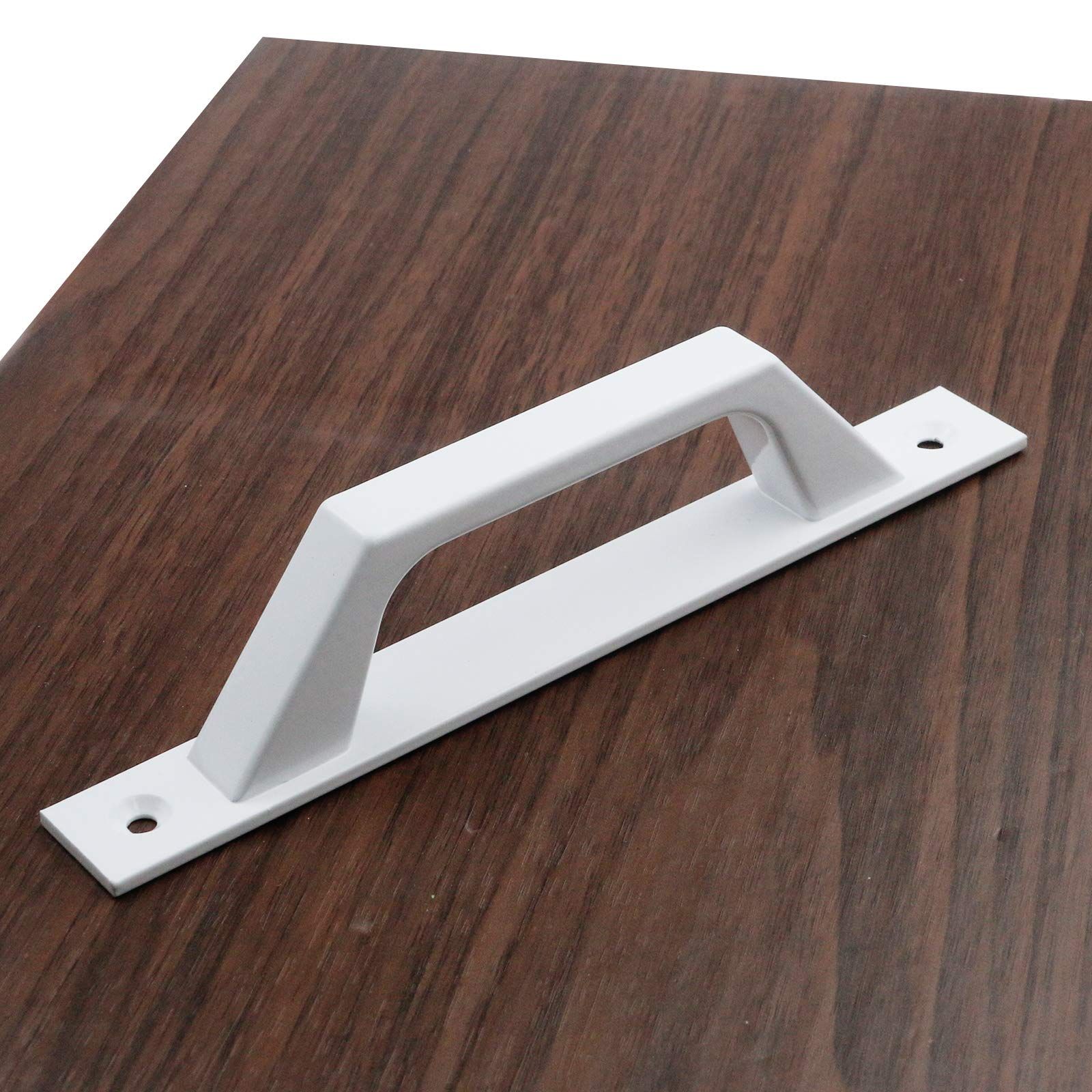2pcs Barn Door Handle 175mm Hole Center Solid Steel Gate Handle Heavy Duty view 3