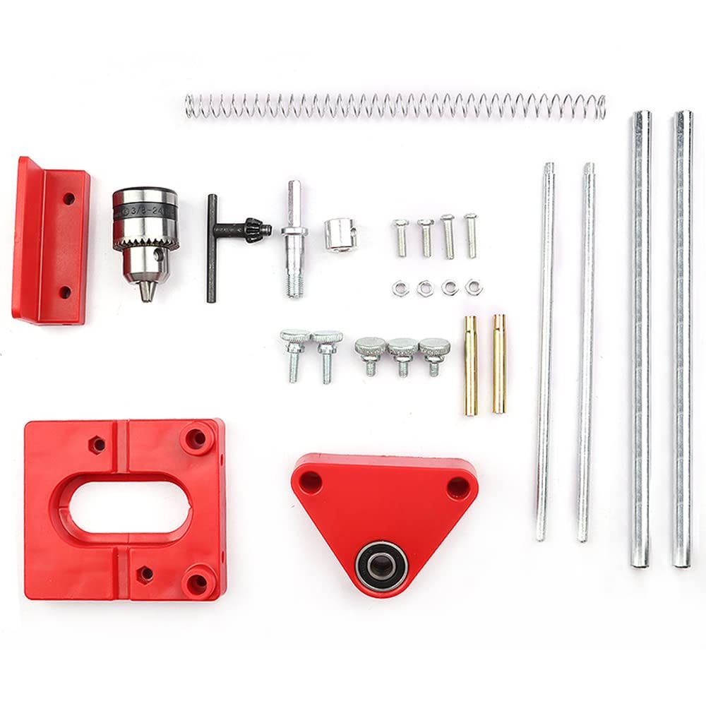 Red Convenient Drilling Locator Cabinet Hardware Woodworking Drilling Precise view 5