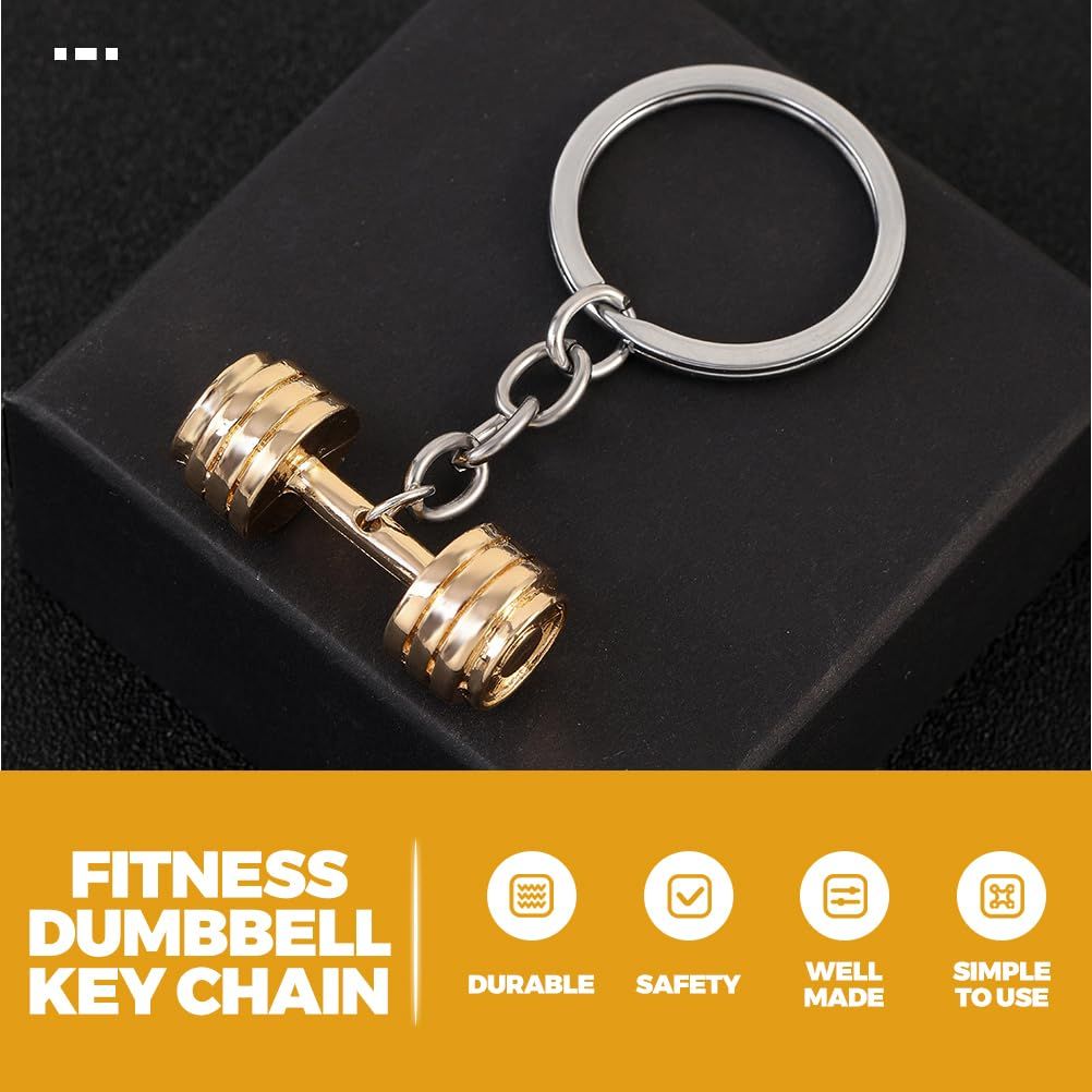 Keychain for Boyfriend Husband Father 3 Pcs Dumbbell Shape Key Chains Birthday view 4