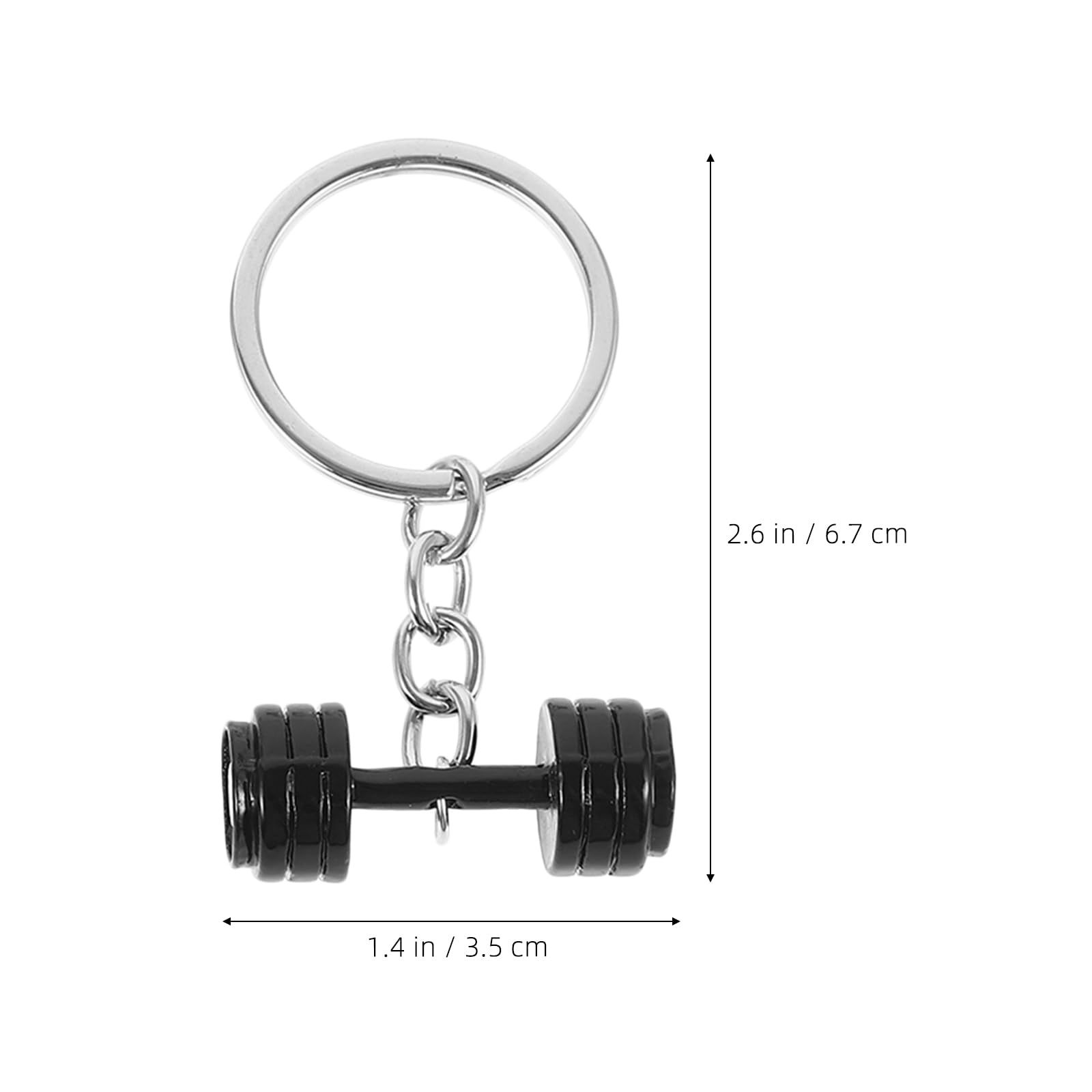 Keychain for Boyfriend Husband Father 3 Pcs Dumbbell Shape Key Chains Birthday view 5