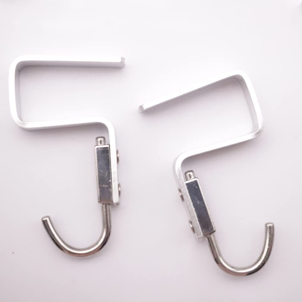 Student Desk Space Aluminium Alloy Nail-Free Hook 2 Pack Office Bag Hook view 3