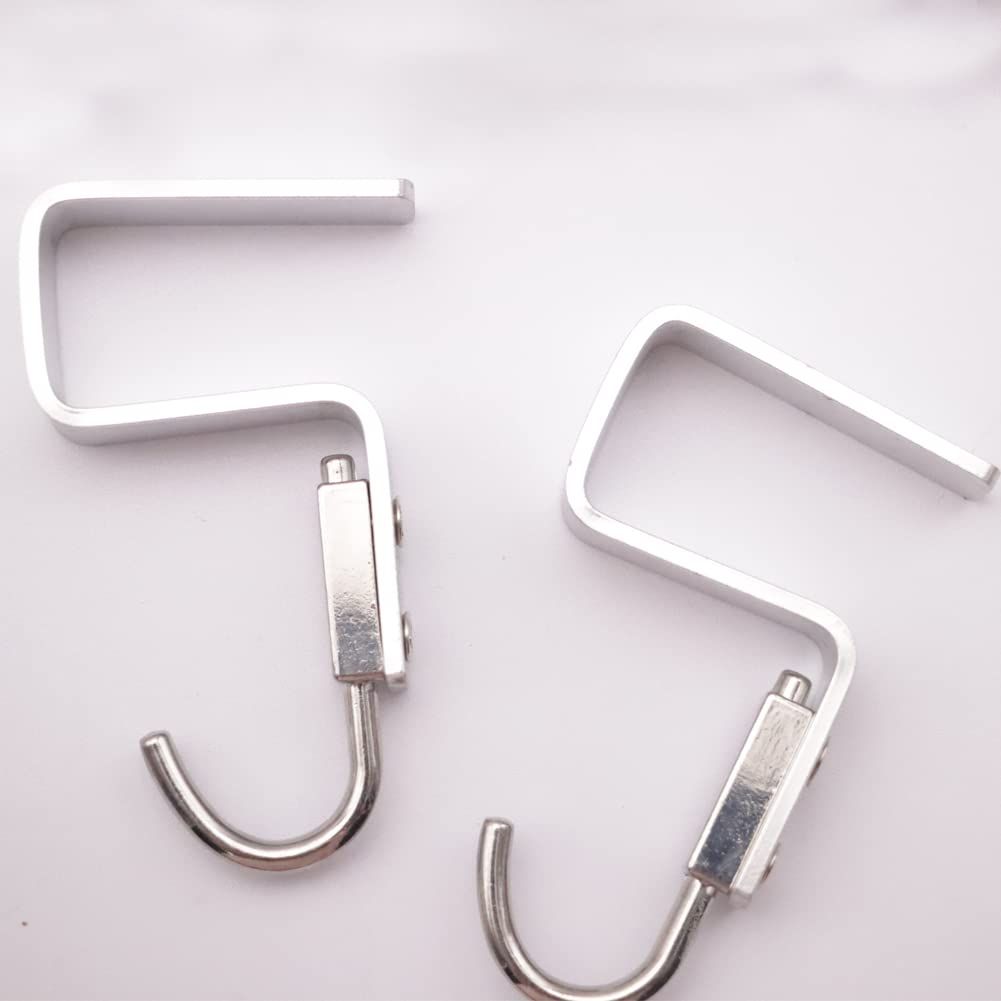 Student Desk Space Aluminium Alloy Nail-Free Hook 2 Pack Office Bag Hook view 4