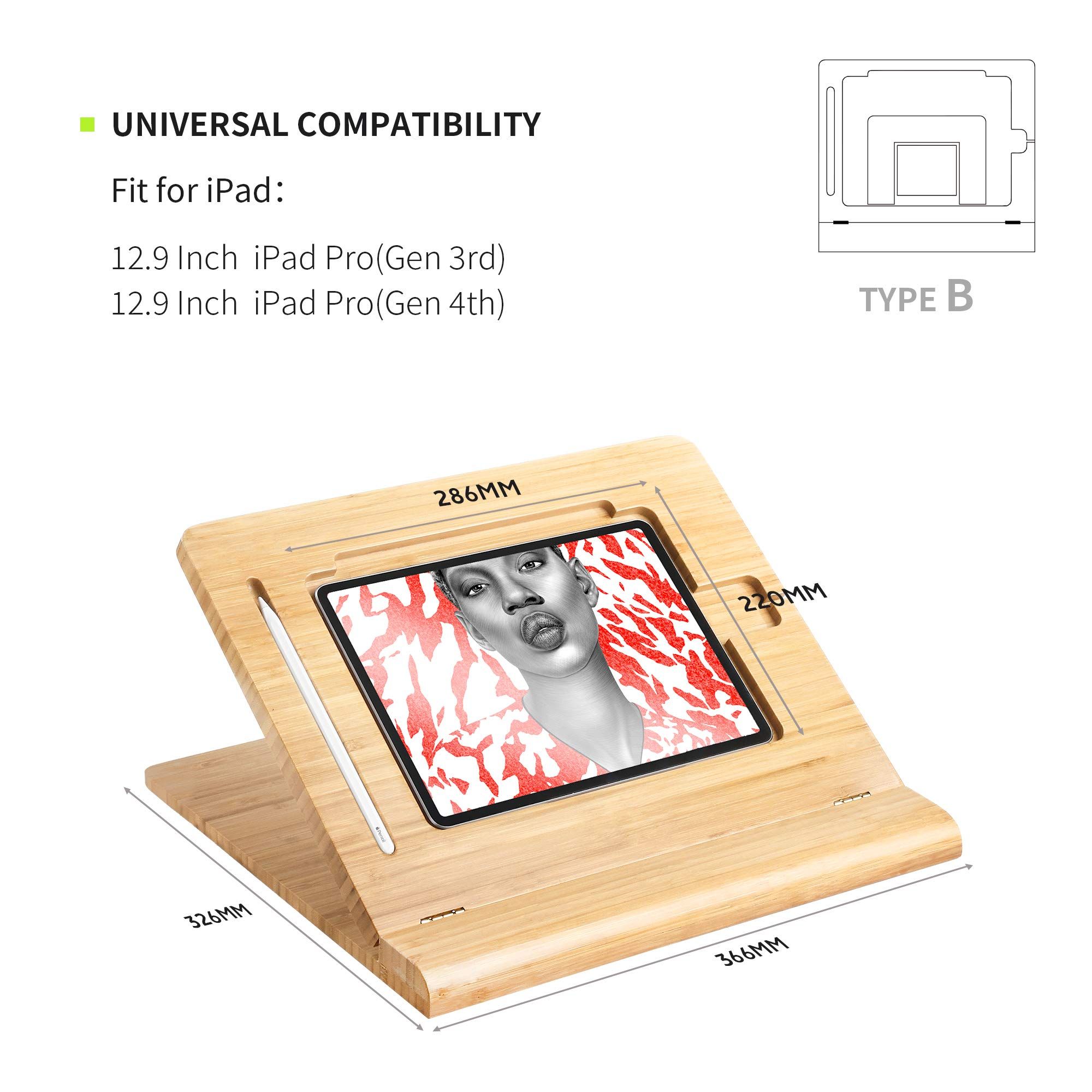 Tablet Desktop Stand Height Adjustable view 2
