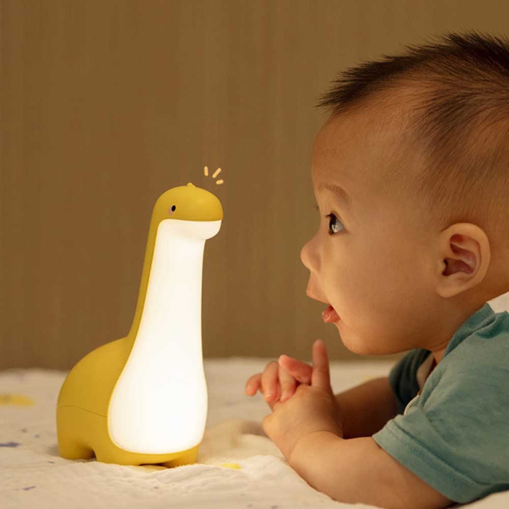 Dinosaur Night Lamp, Dimmable Bedside Night Light USB Rechargeable, Kids view 2