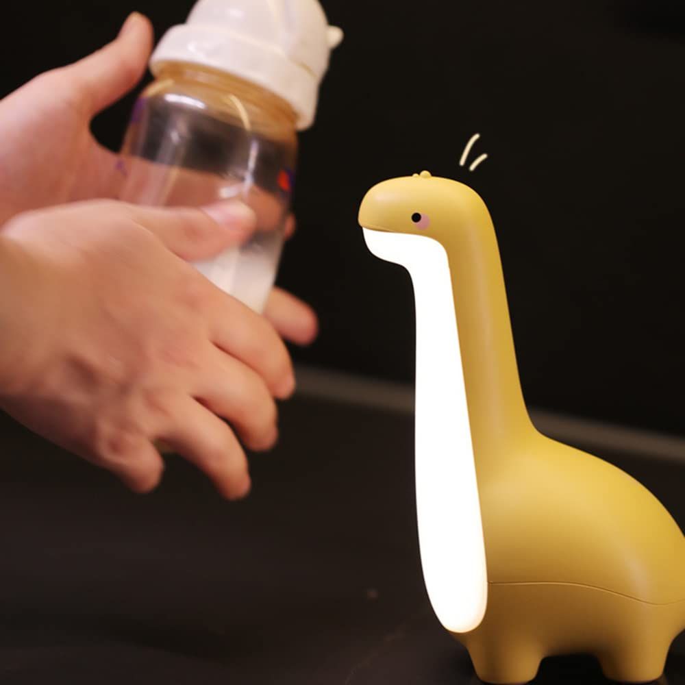 Dinosaur Night Lamp, Dimmable Bedside Night Light USB Rechargeable, Kids view 3