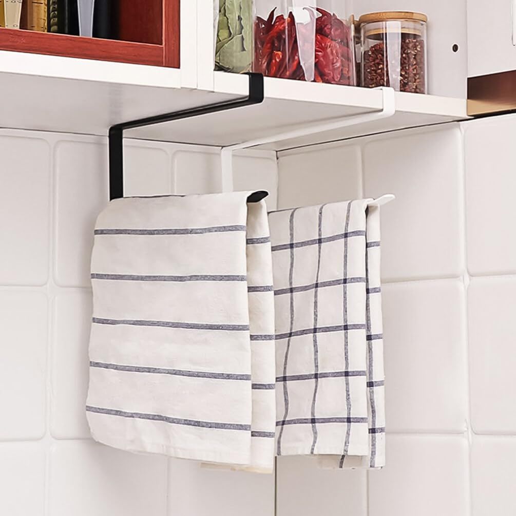 Paper Towel Holder Dispenser Under Cabinet Paper Roll Holders (NO Drilling) view 4
