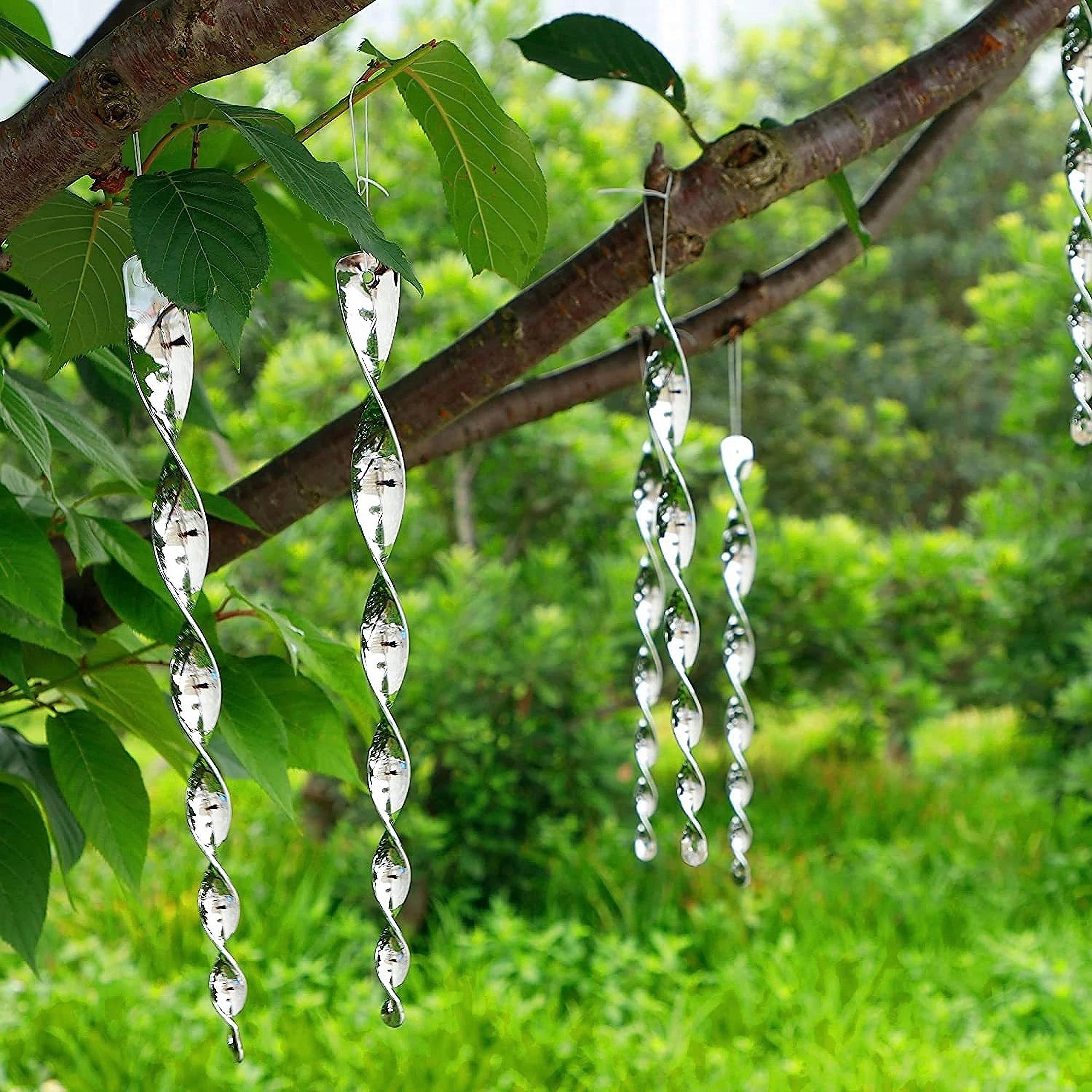 Woodpecker Bird Scare Devices，Reflective Scare Rods Control Device to Keep