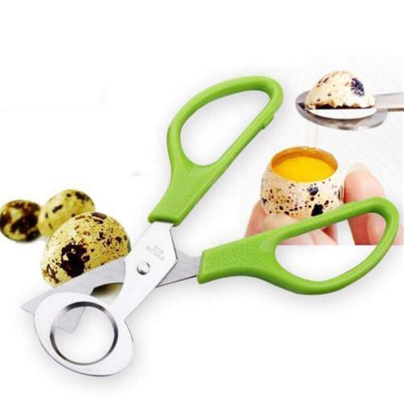 Pigeon Bird Quail Egg Cutter Tool Quail Egg Scissors Opener Cracker Stainless view 2
