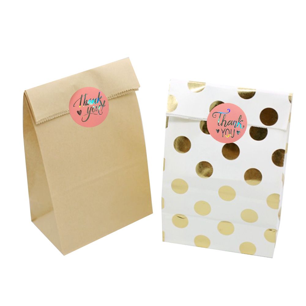 Pink Silver Thank You Stickers in1.5" in 1 Roll for Festival Cards Floral Bouquets view 3