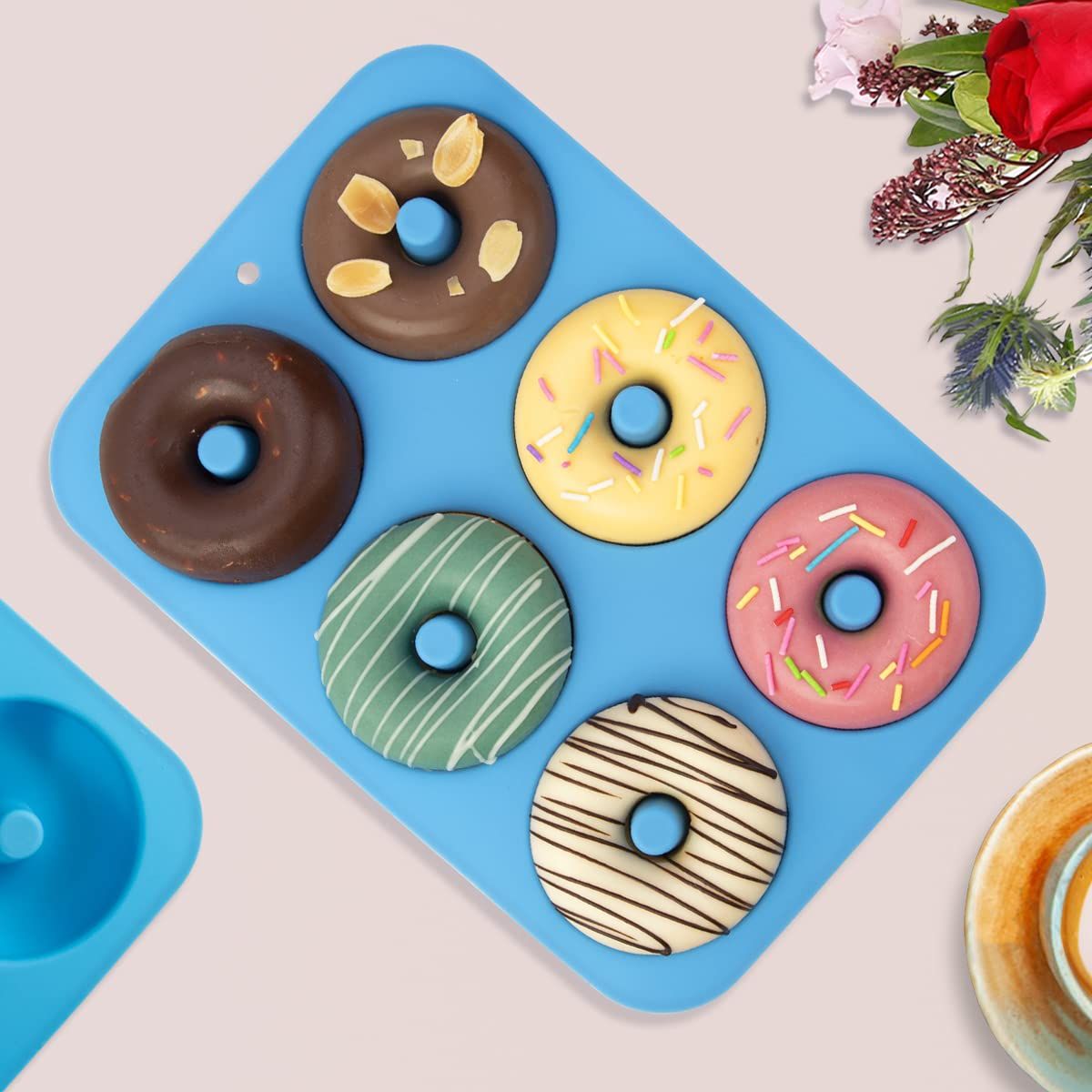 Silicone Donut Mold for 6 Doughnuts view 2