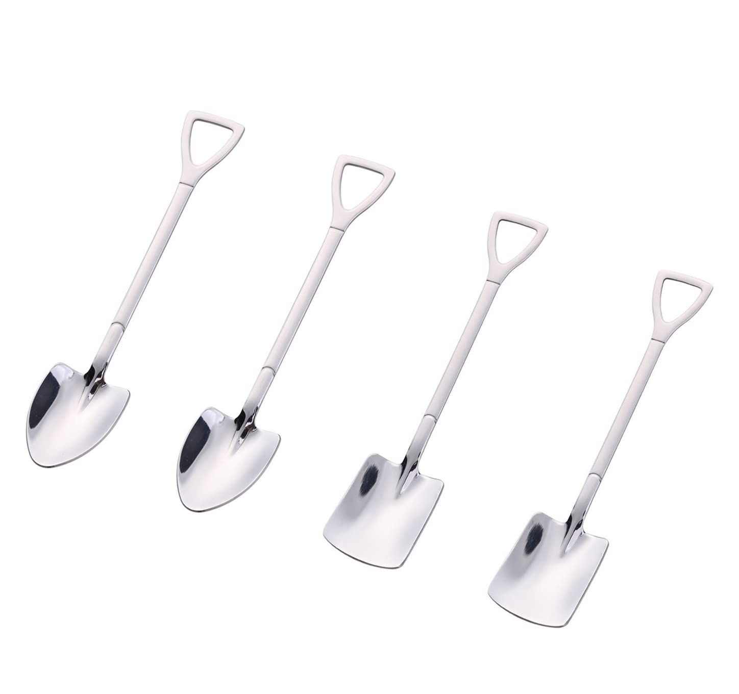 4 PCS Creative Shovel Shaped Spoon — image 1