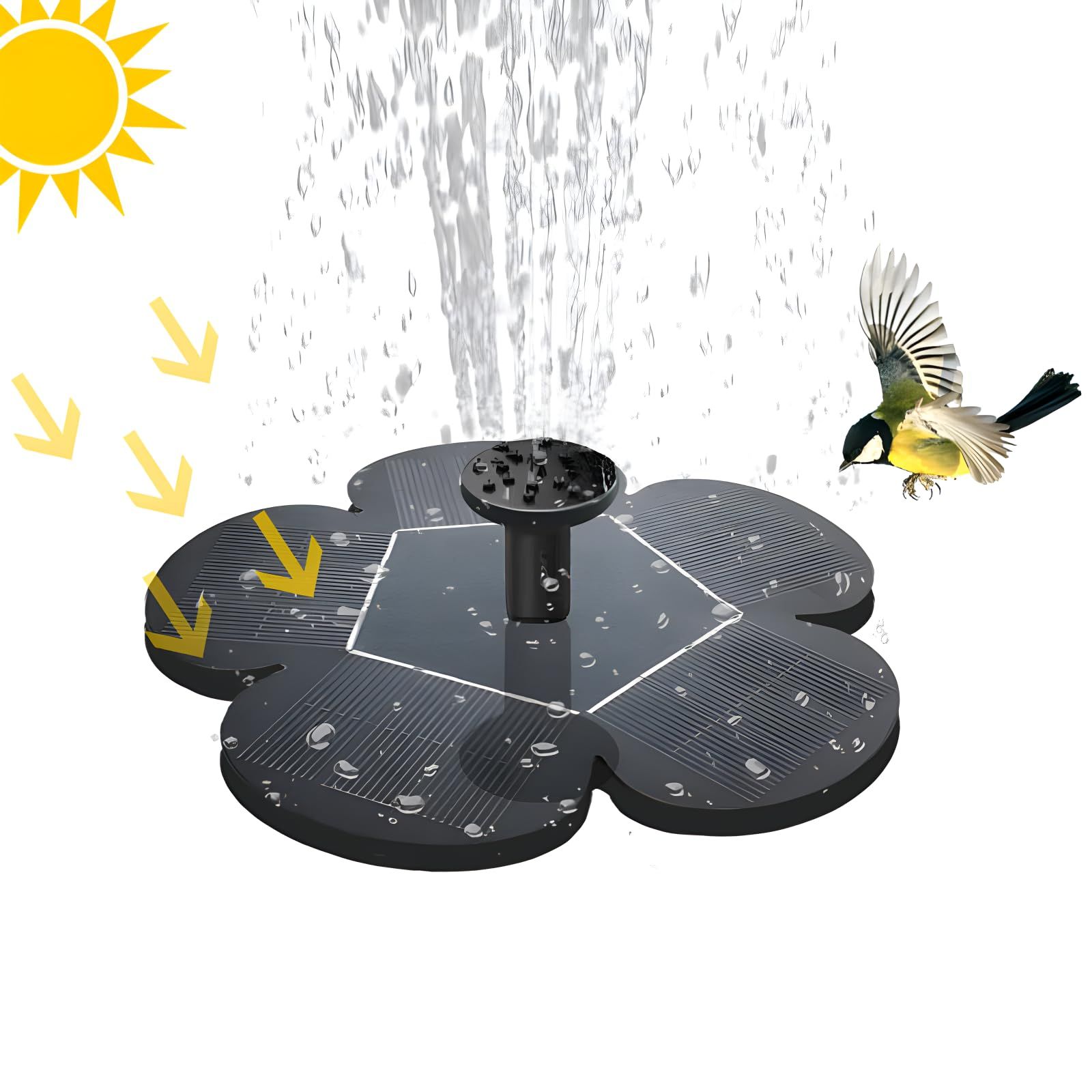 Solar Powered Bird Bath Fountain Pump