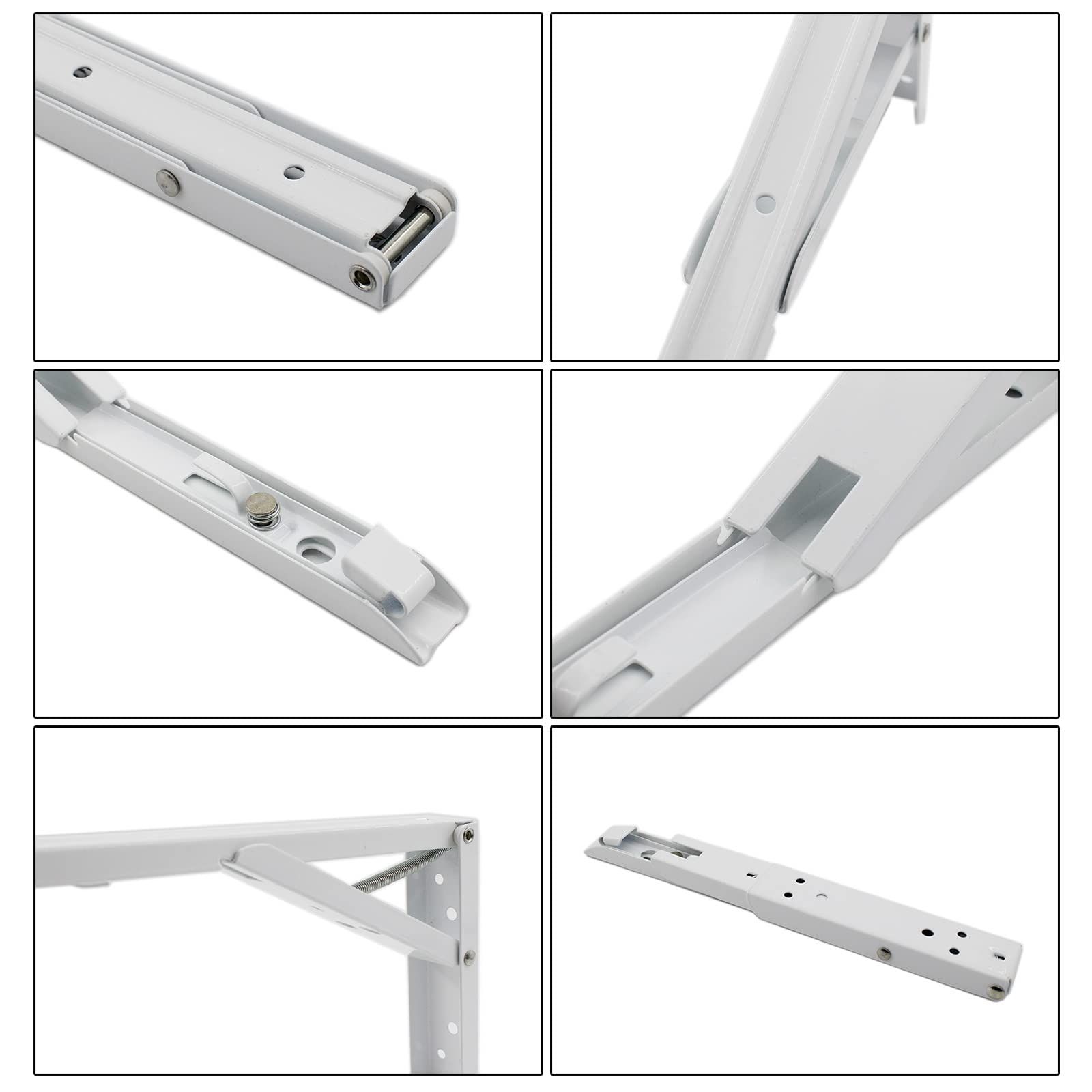 2PCS Folding Shelf Brackets view 2