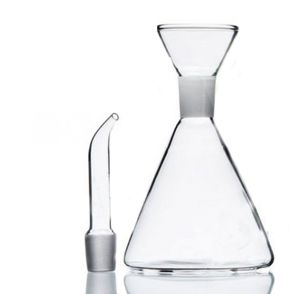 Oil bottle glass without dropper mouth - olive oil glass dispenser