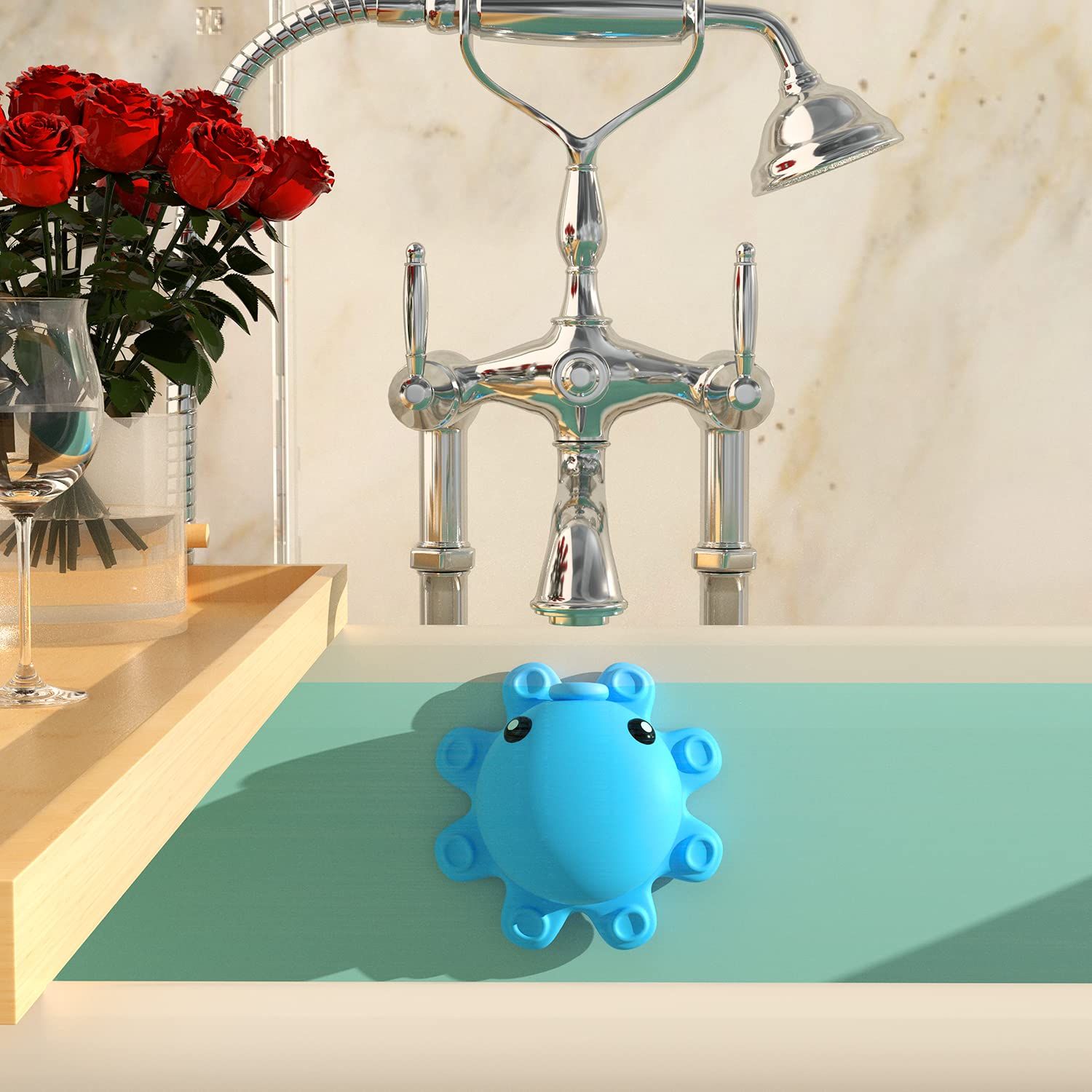 Silicone Bathroom Overflow Drain Cover view 5