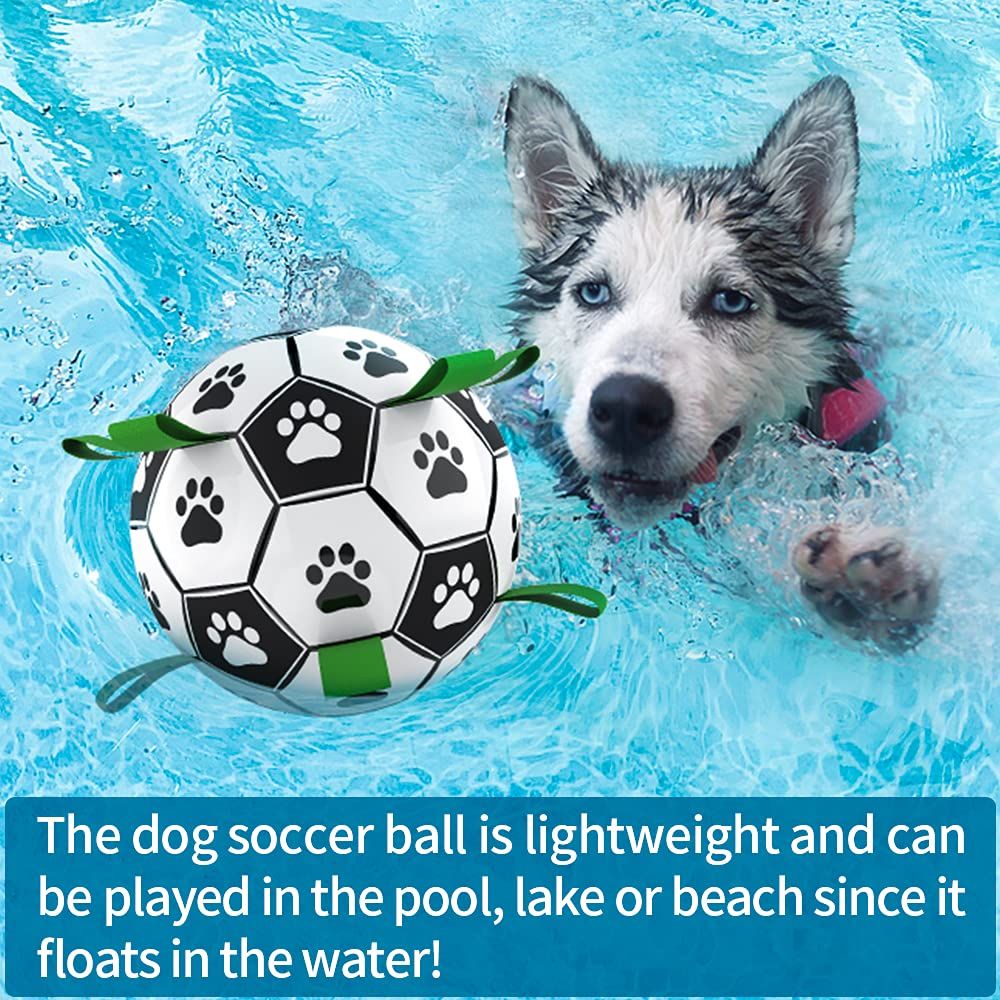Dog Toys Soccer Ball with Straps view 5