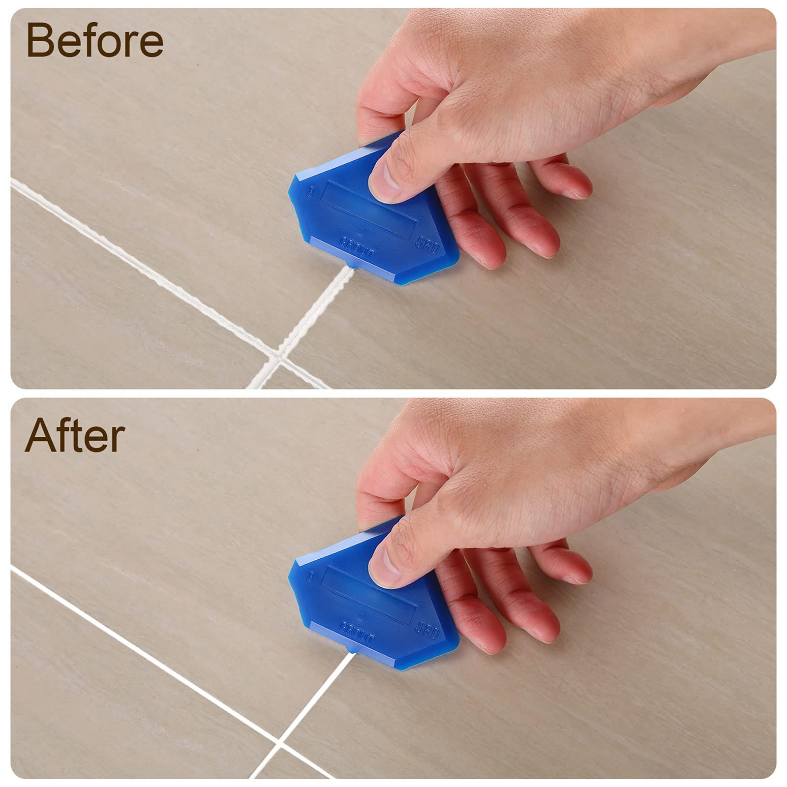 4 Pieces Silicone Caulking Tool Set Sealant Finishing Tool Grout Scraper view 2