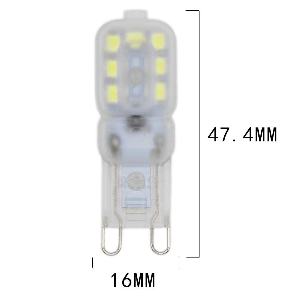 5pcs G9 14-SMD 2835 LED Light Bulb Lamps 2.5 Watt 110V Non-dimmable Equivalent view 5