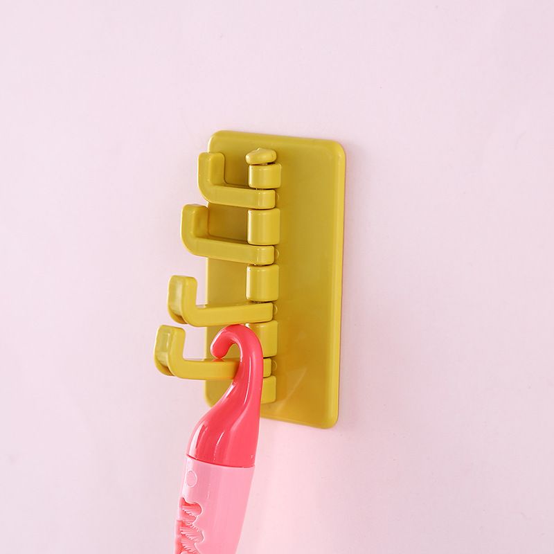 3pcs Colorful Rotating Sticky Wall Hooks for Kitchen Bathroom Wall