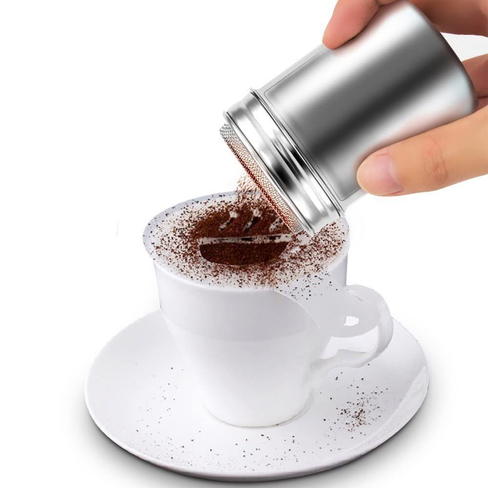Stainless Steel Chocolate Shaker Icing Sugar Powder Cocoa Flour Coffee Sifter view 5