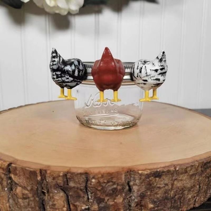 3pcs Chicken Butt Magnet Refrigerator Magnetic Decoration view 5