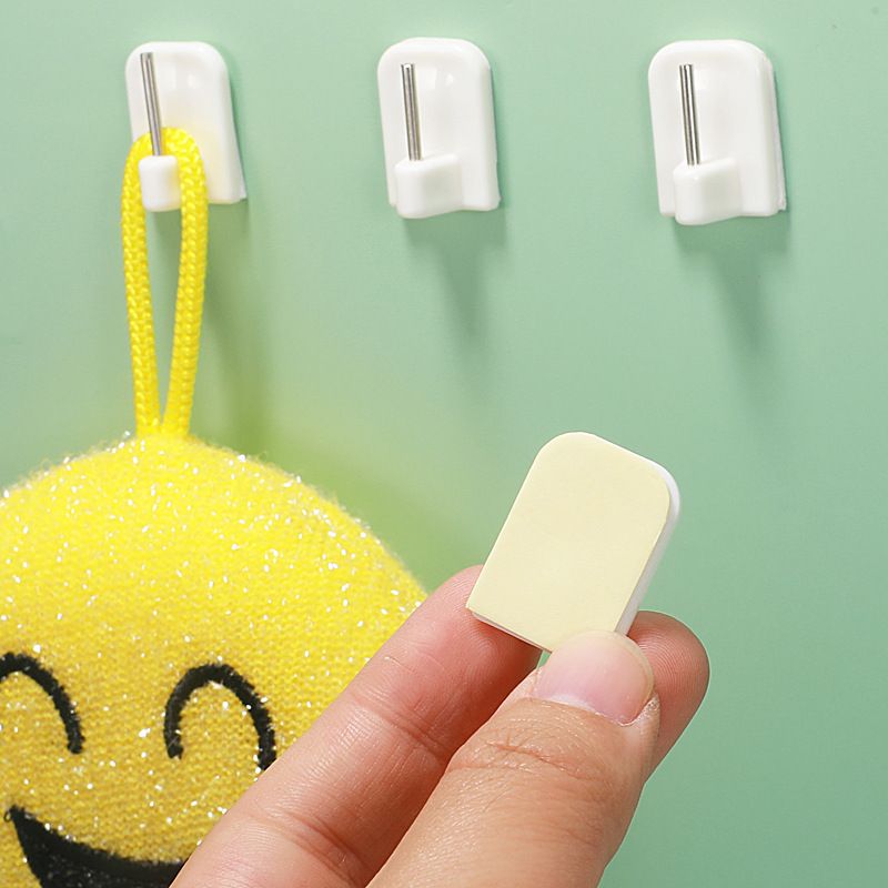 9 Pcs Self Adhesive Curtain Rod Hooks view 2