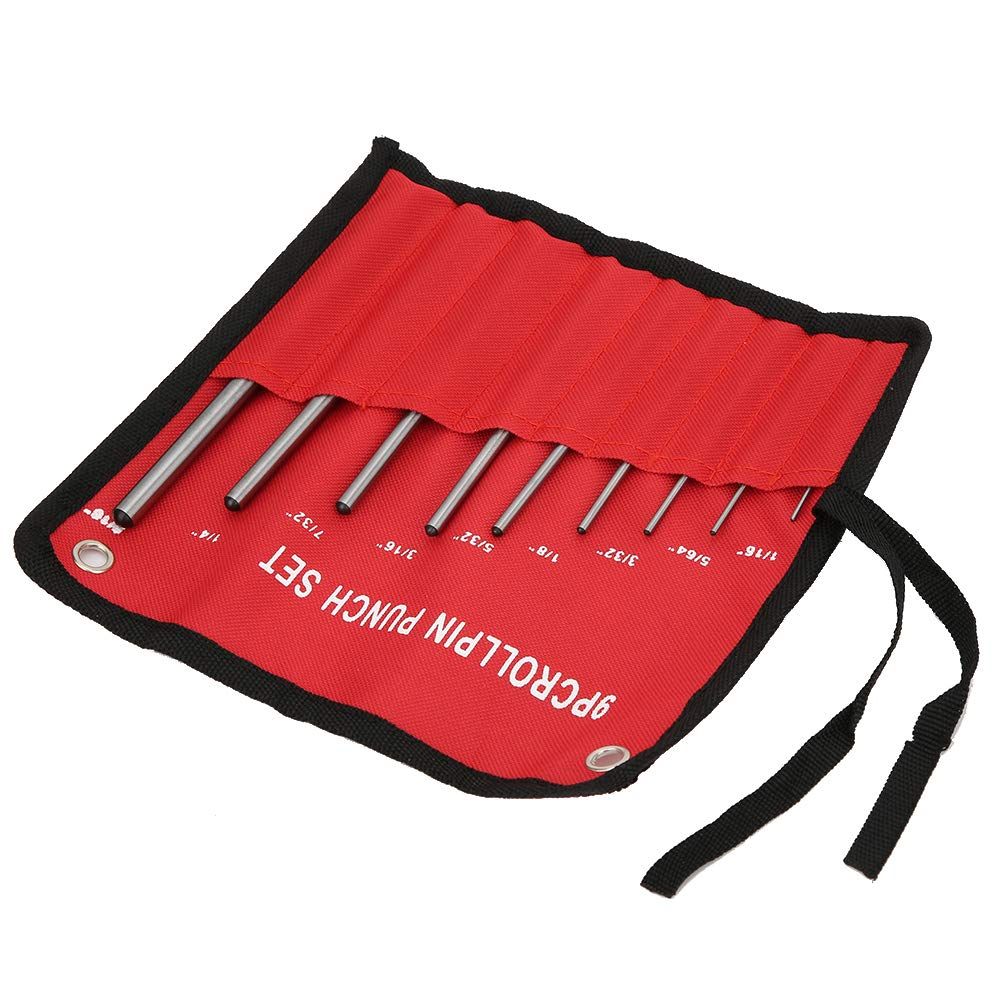 Pin Punch Set, 9pcs 1/16" - 5/16" Removing Repair Tools with Storage Pouch view 5