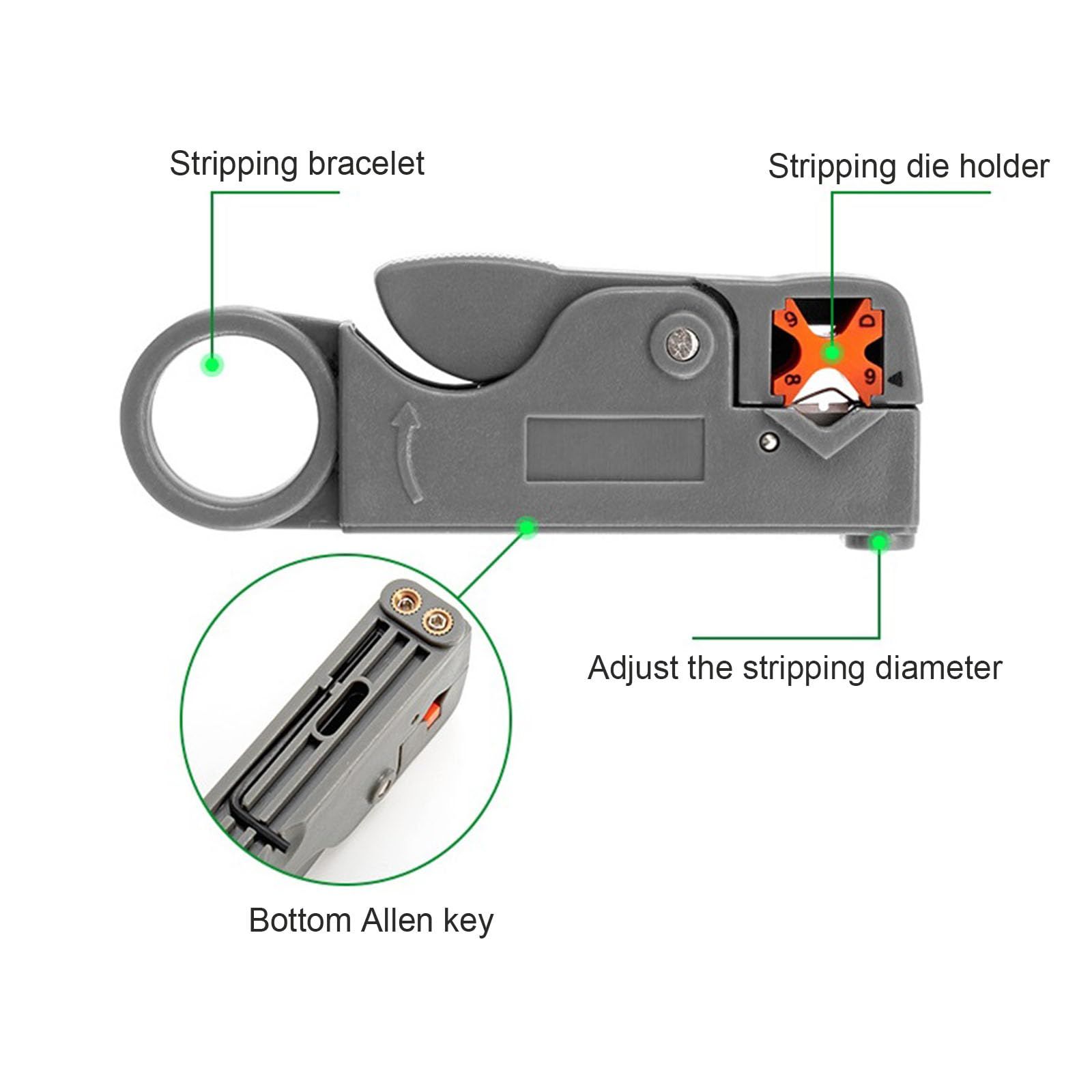 20pcs，Coaxial cable crimping tool view 4