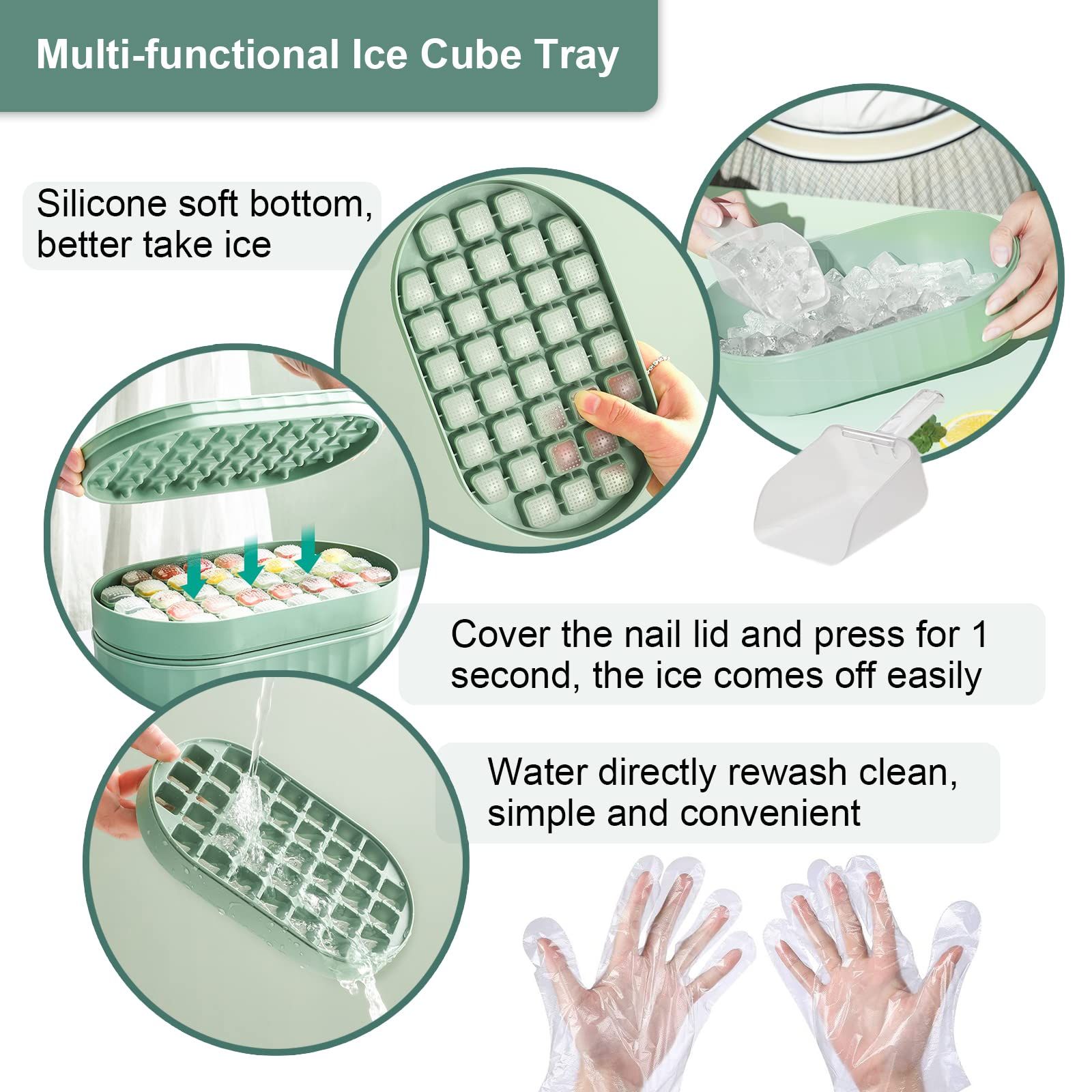 easy to remove and splash proof cover with ice pliers and spoon view 2