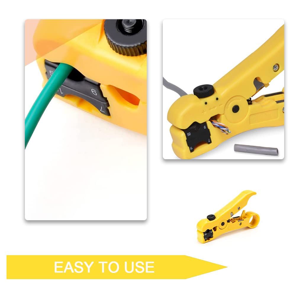 Multi functional coaxial cable stripping machine with adjustable stripping tool view 2