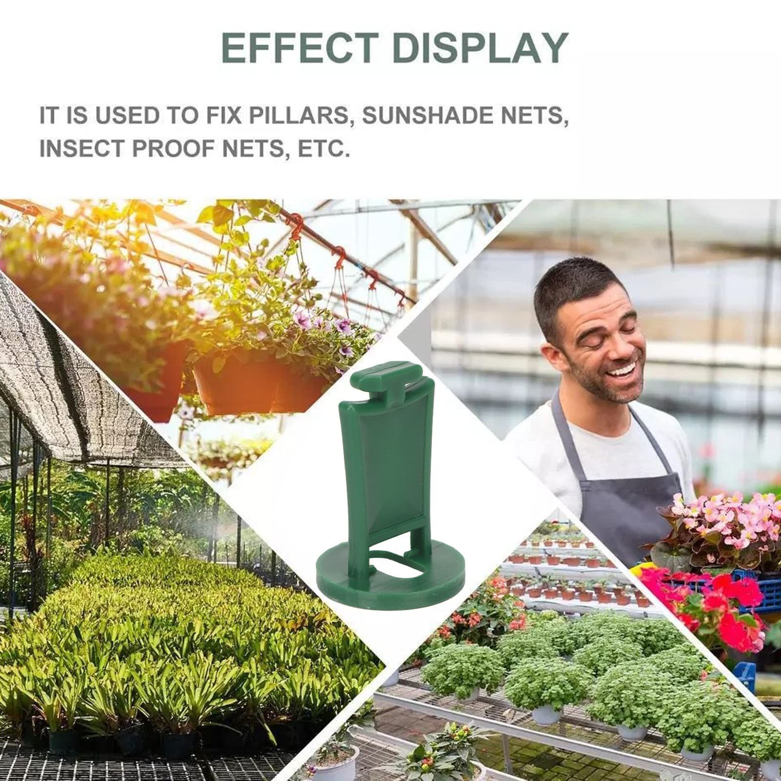 Load Bearing Modern Style Greenhouse Plant Clips Hook Plastic Greenhouse view 5