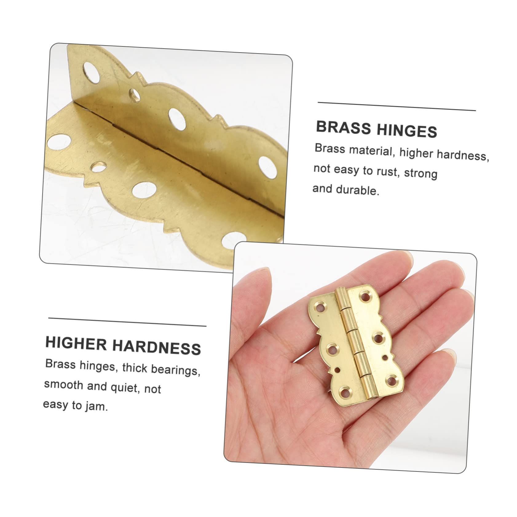 2pcs Piano Music Stand Hinge Heavy Duty Hinges Retro Bookshelf Vintage view 3