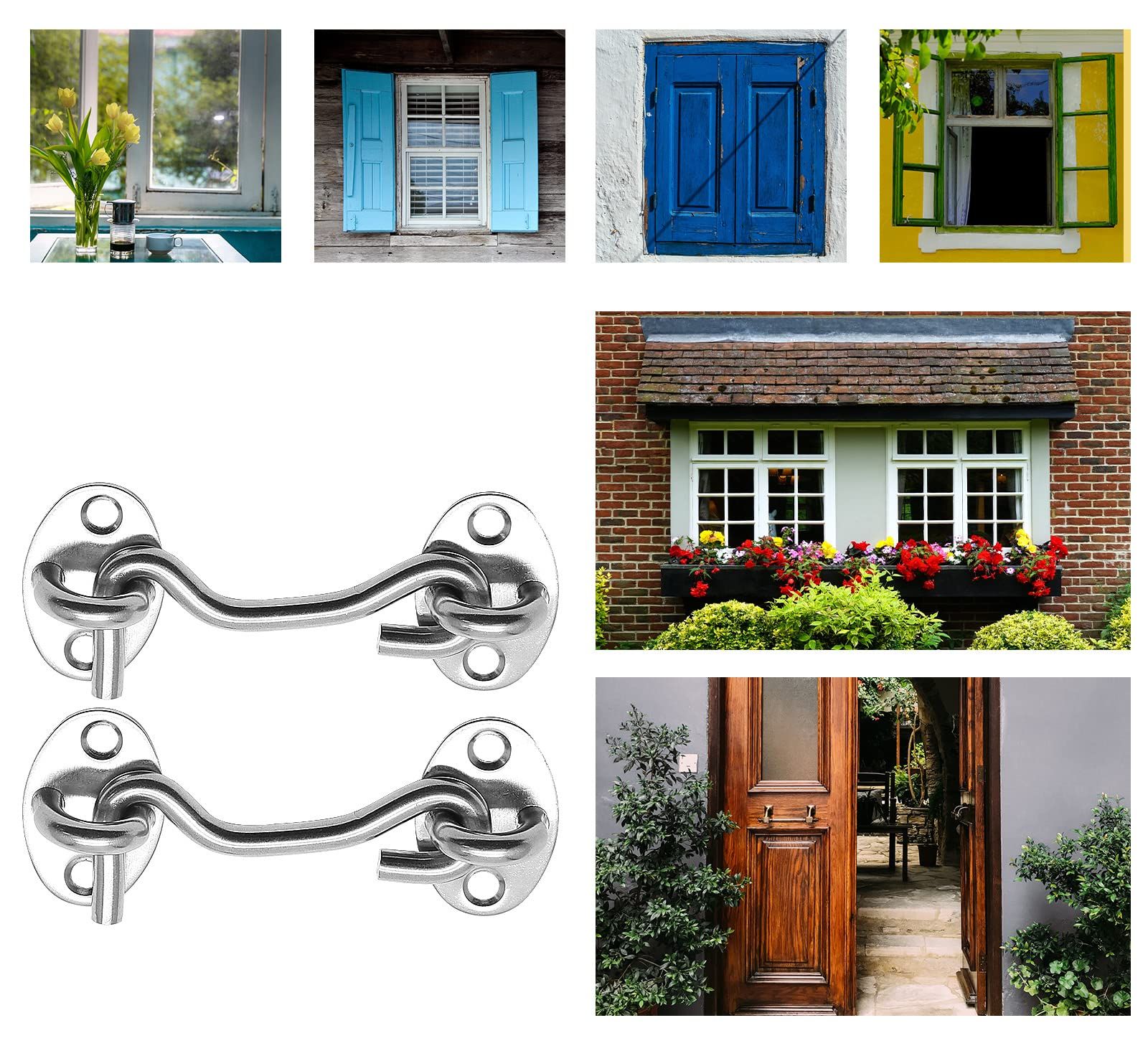 3 Inch Hook and Eye Latch (2PCS) view 2