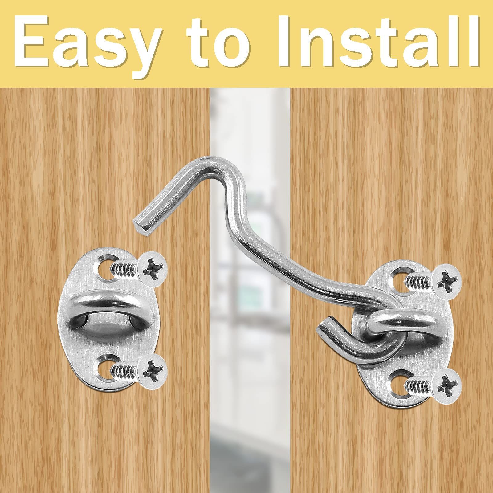 3 Inch Hook and Eye Latch (2PCS) view 5