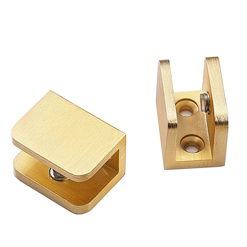 Pack of 4 Brass Glass Clamp view 5