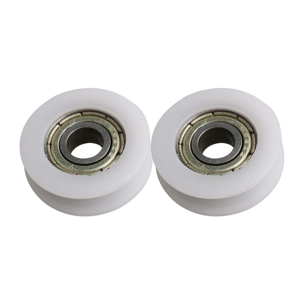 4PCS Nylon Round Plasic Pulley U Groove Track Roller Bearing Pulleys Wheel view 2